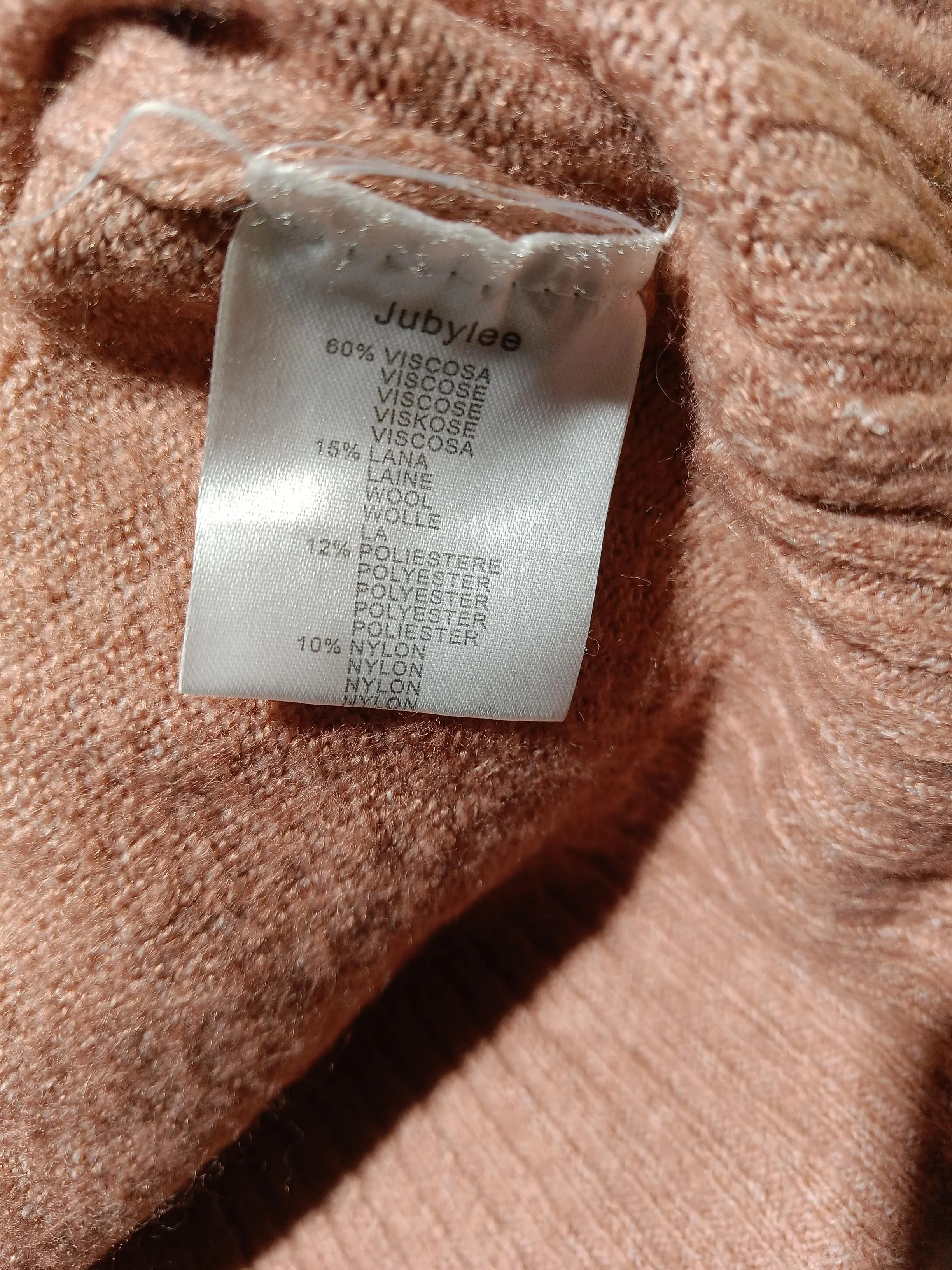 Forever Unique Women's Jumper Pink Viscose with Wool, Polyester, Nylon Pullover - Image 6