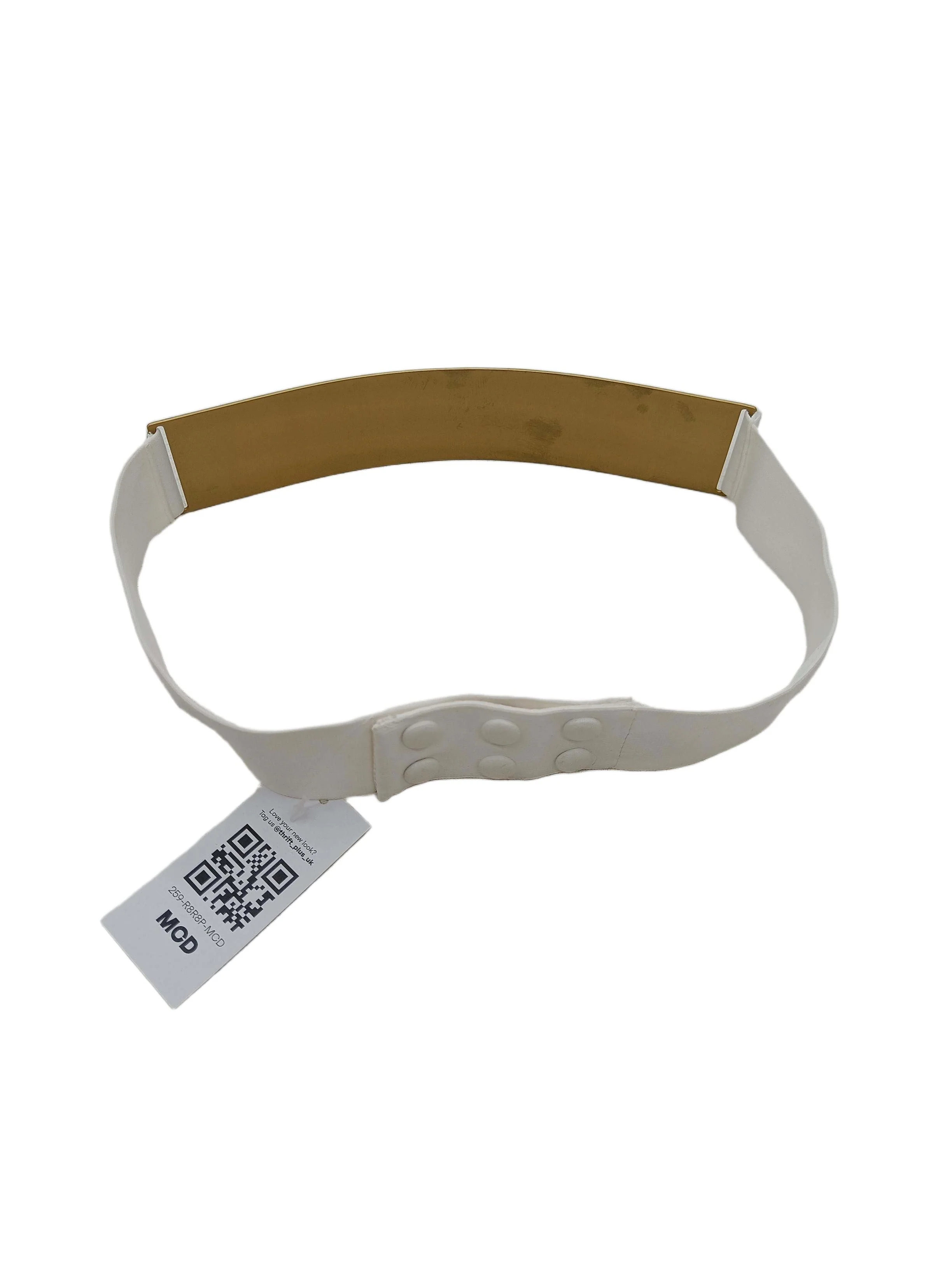 Forte Forte Women's Belt White Polyester with Elastane Basic Belt