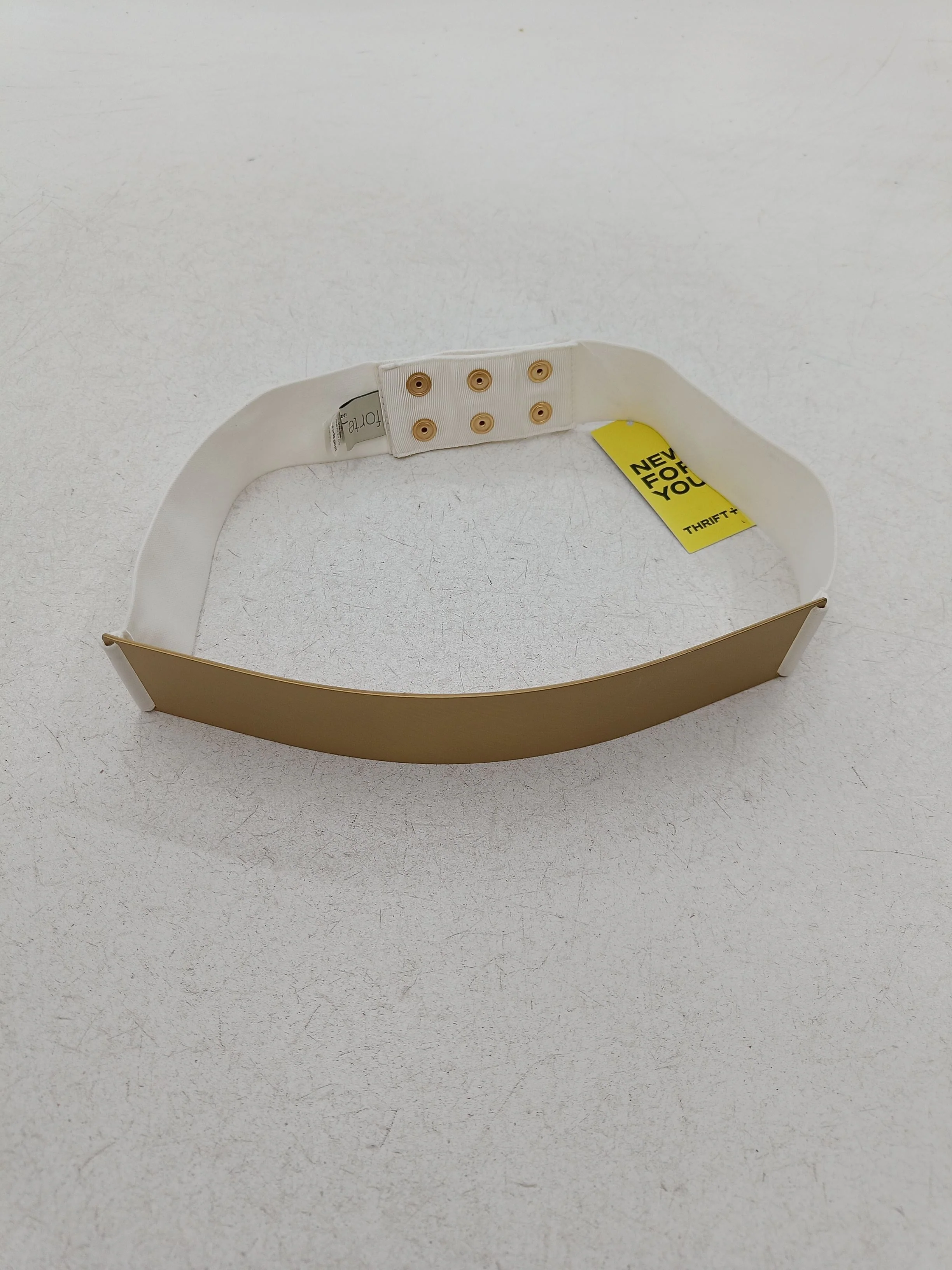 Forte Forte Women's Belt White Polyester with Elastane Basic Belt - Image 2