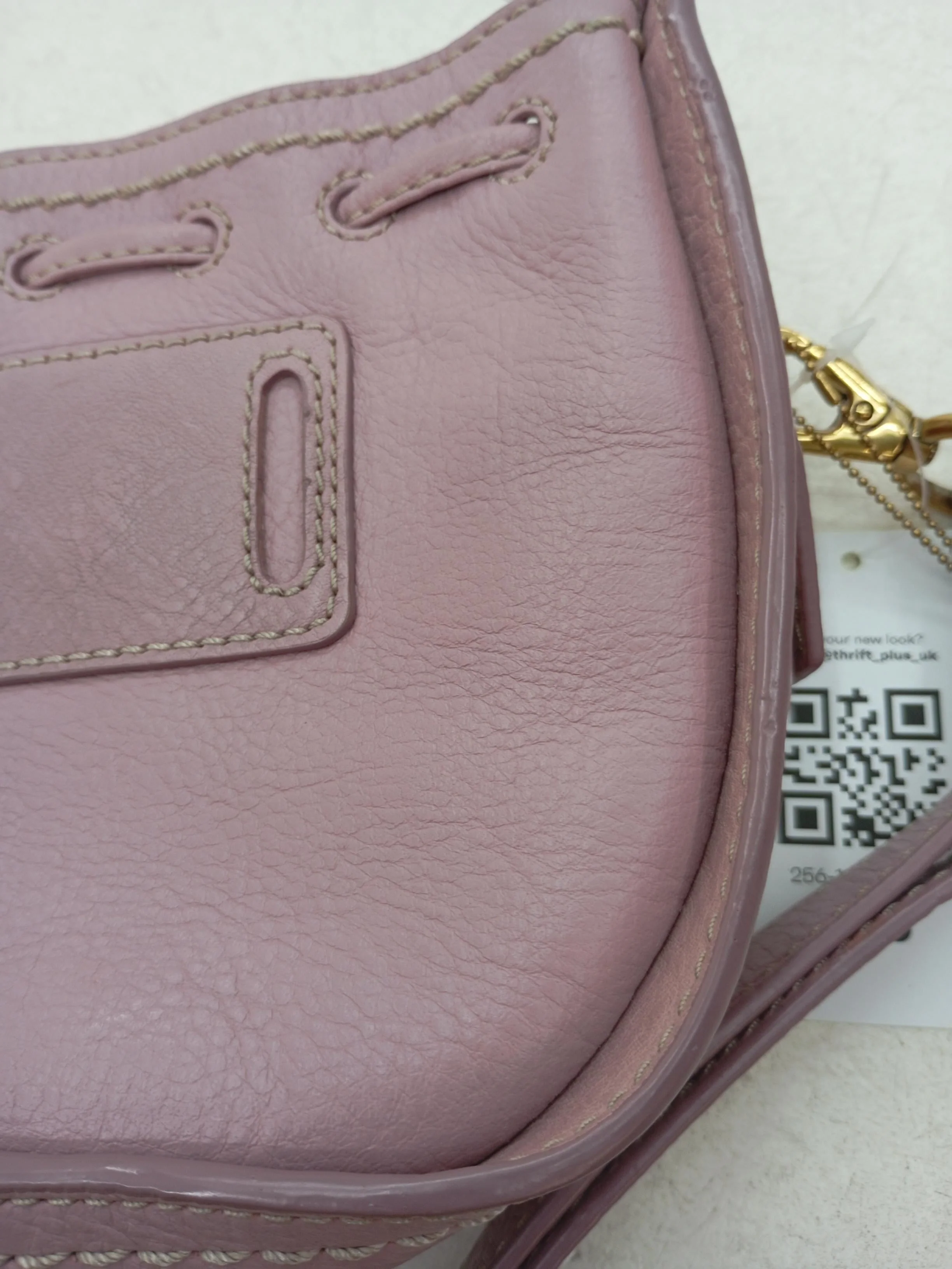 Fossil Women's Bag Pink 100% Leather Crossbody - Image 3