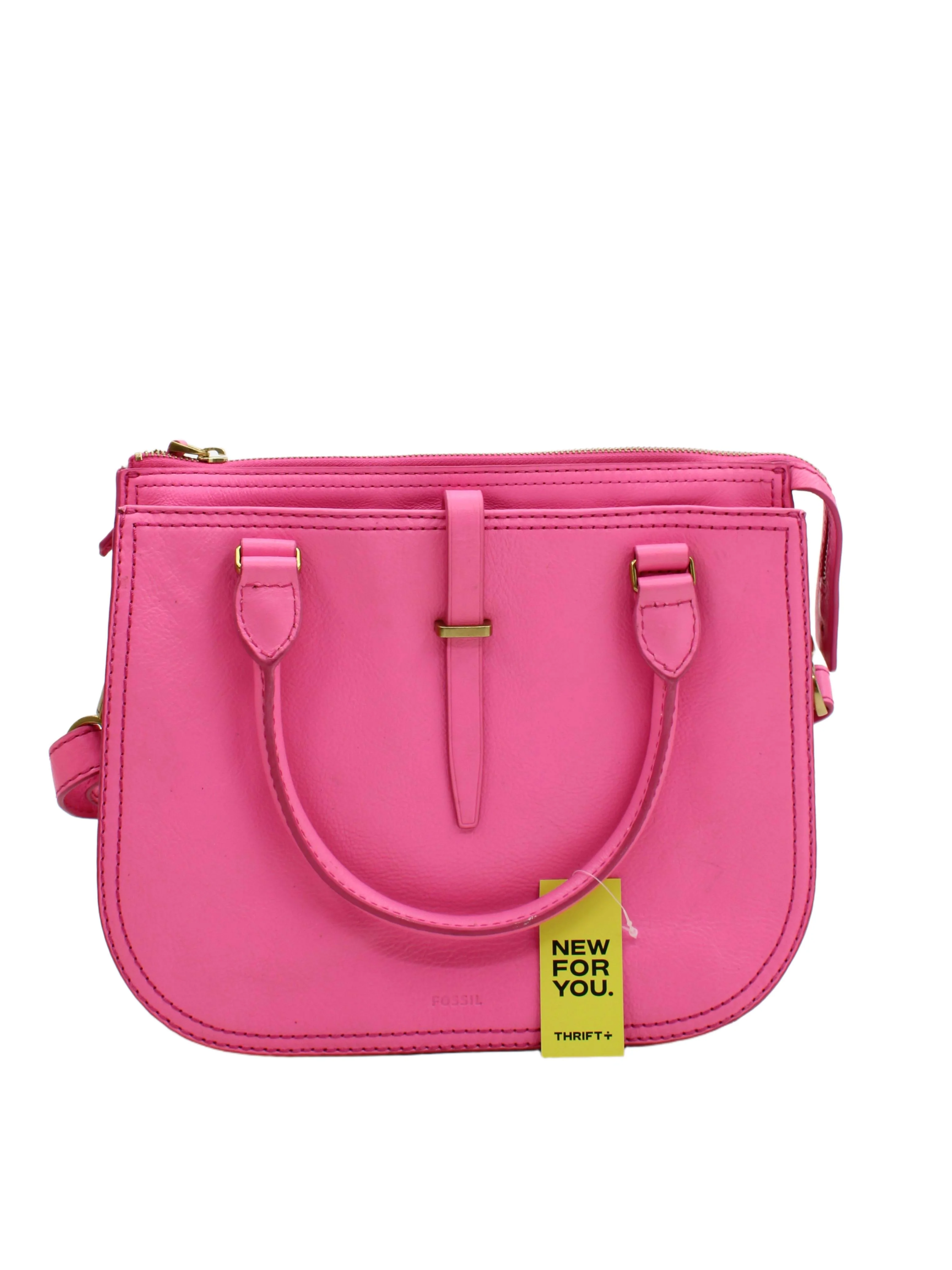 Fossil Women's Bag Pink 100% Leather Shoulder Bag