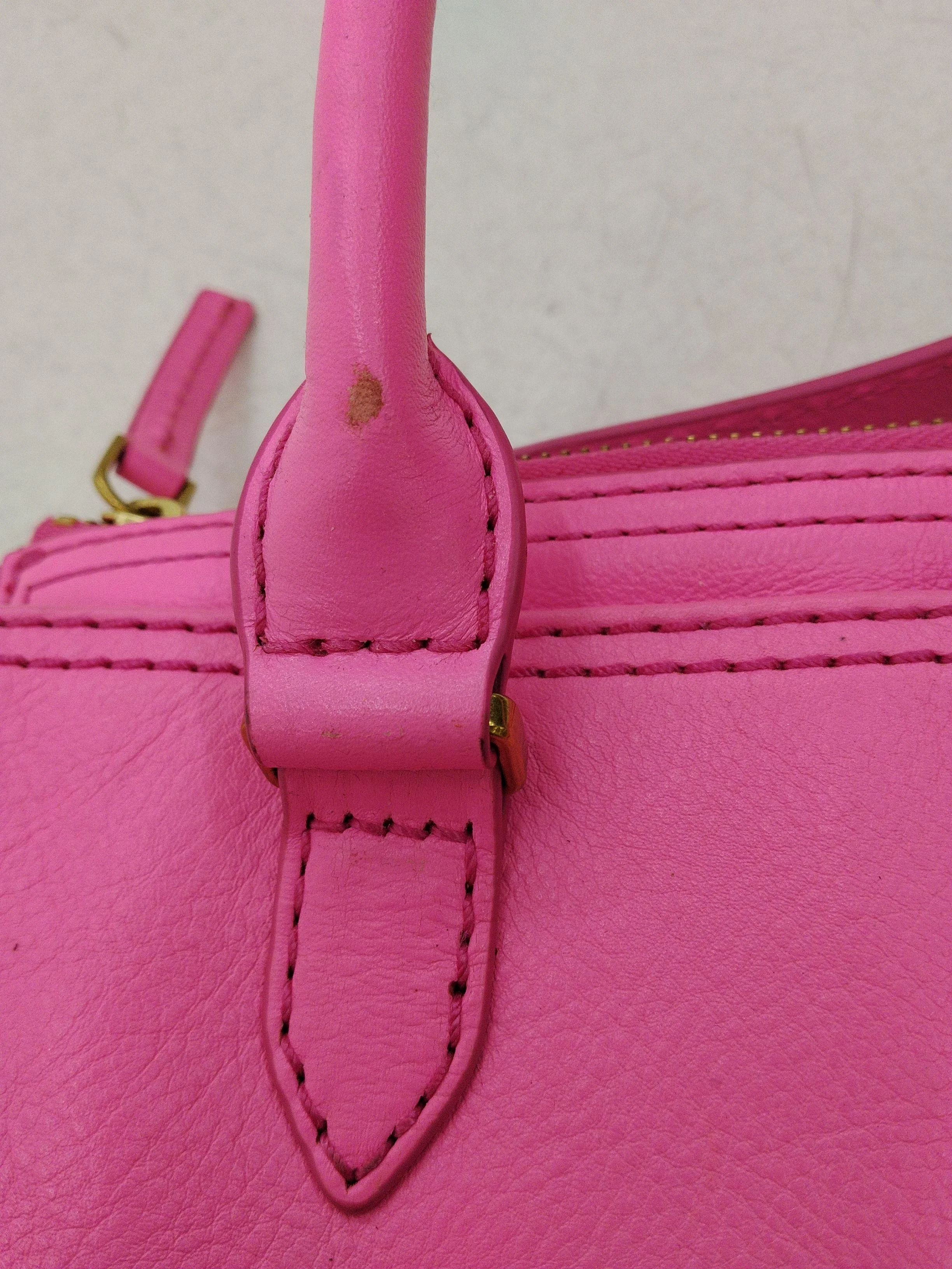 Fossil Women's Bag Pink 100% Leather Shoulder Bag - Image 5