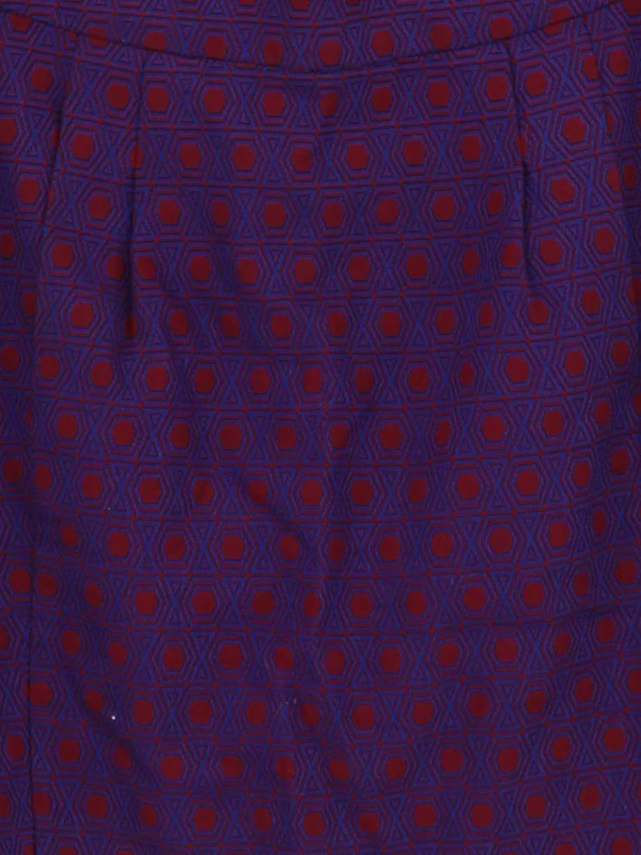 Fossil Women's Mini Skirt UK 8 Multi Cotton with Spandex, Polyester Mini - Image 3