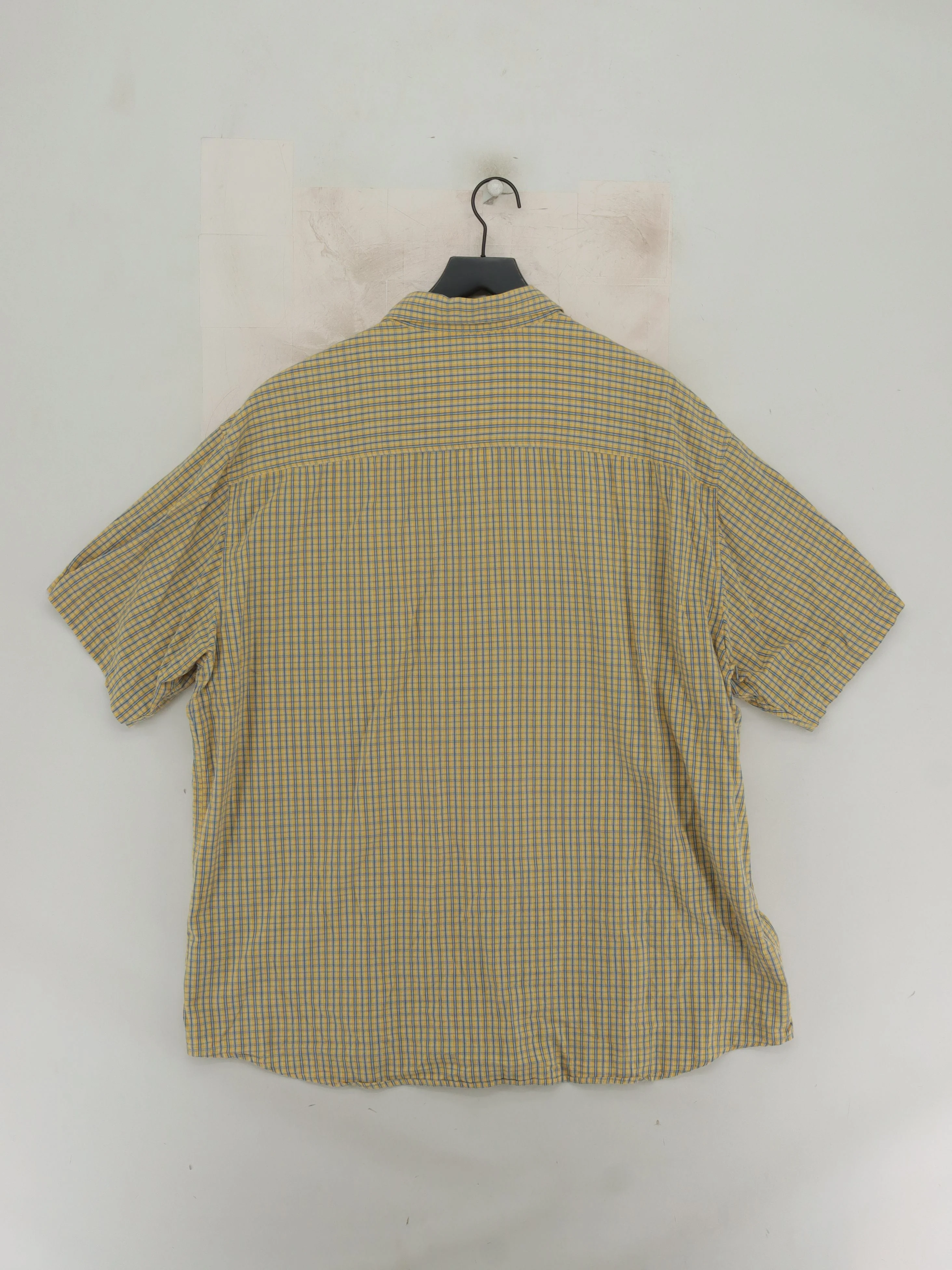 Fox Men's Shirt XXL Yellow Checkered 100% Cotton Basic - Image 2