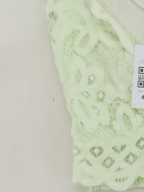 FP One Women's Top S Green Nylon with Cotton, Viscose, Elastane Cropped - Image 4