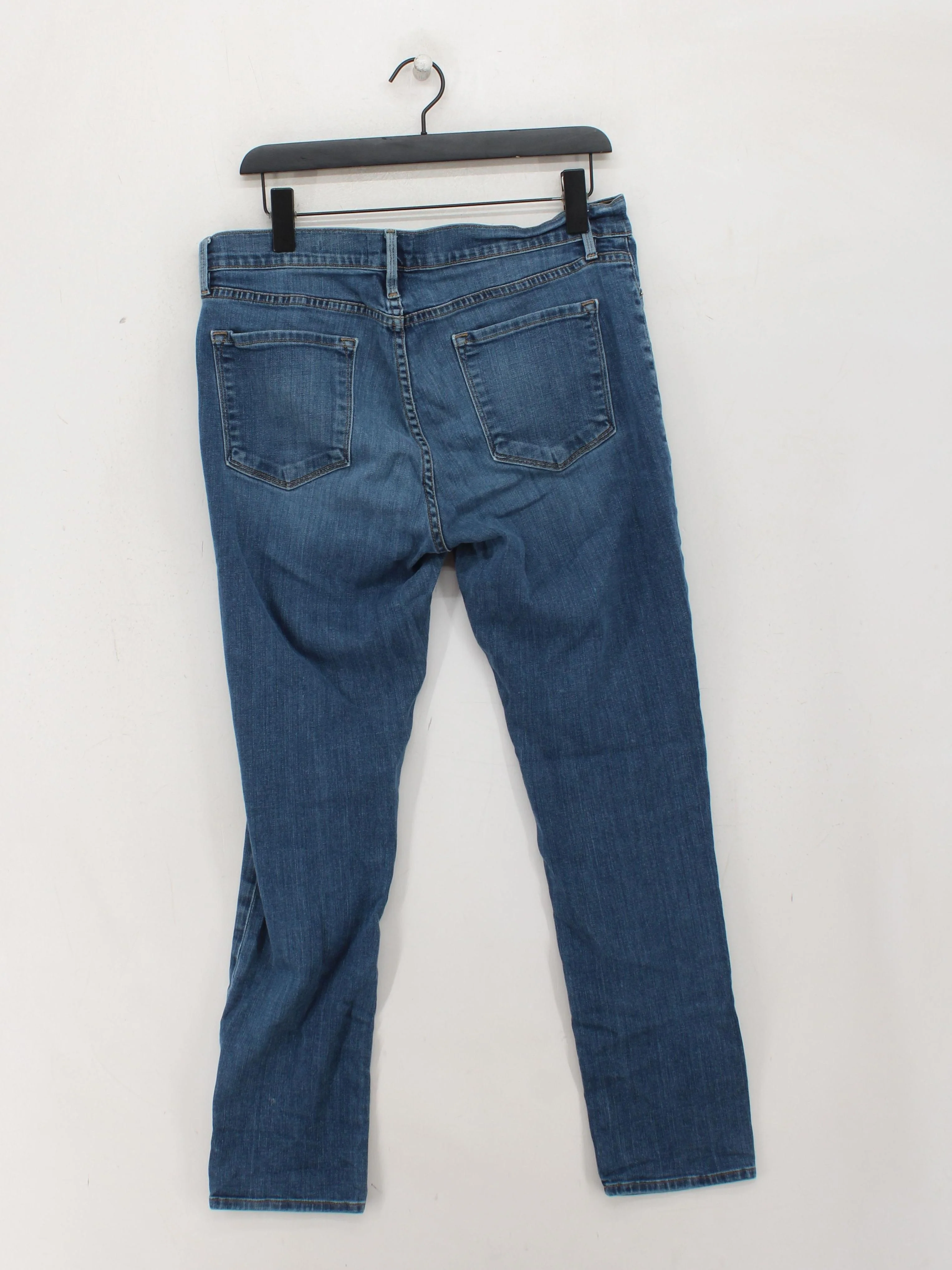 Frame Men's Jeans W 35 in Blue Cotton with Polyester, Elastane Straight - Image 2