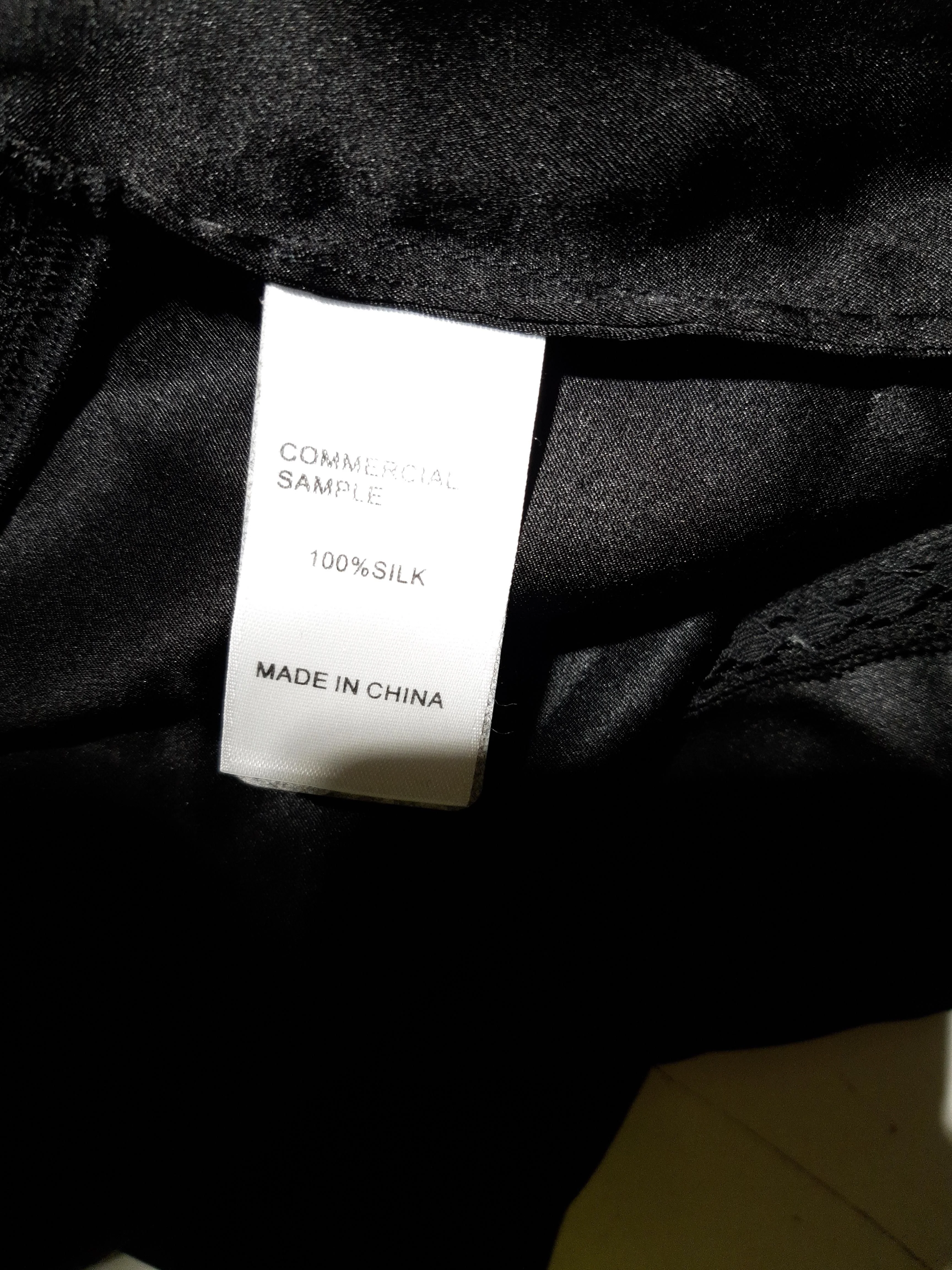 Frame Women's Blouse M Black 100% Silk Long Sleeve Collared Basic - Image 6