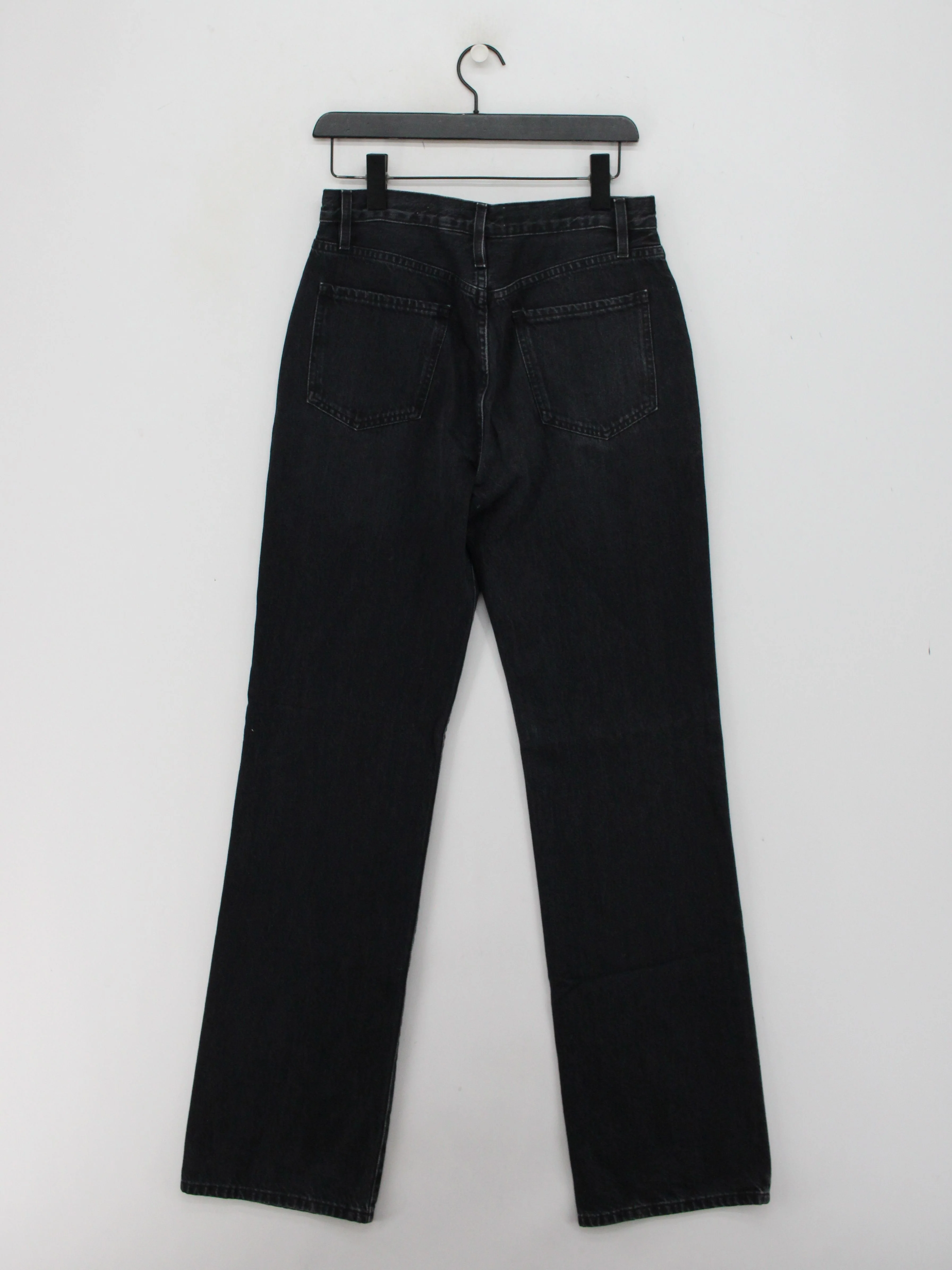 Frame Women's Jeans M Black 100% Cotton Wide-Leg - Image 2