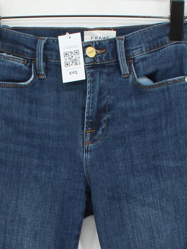 Frame Women's Jeans W 26 in Blue Cotton - Image 3