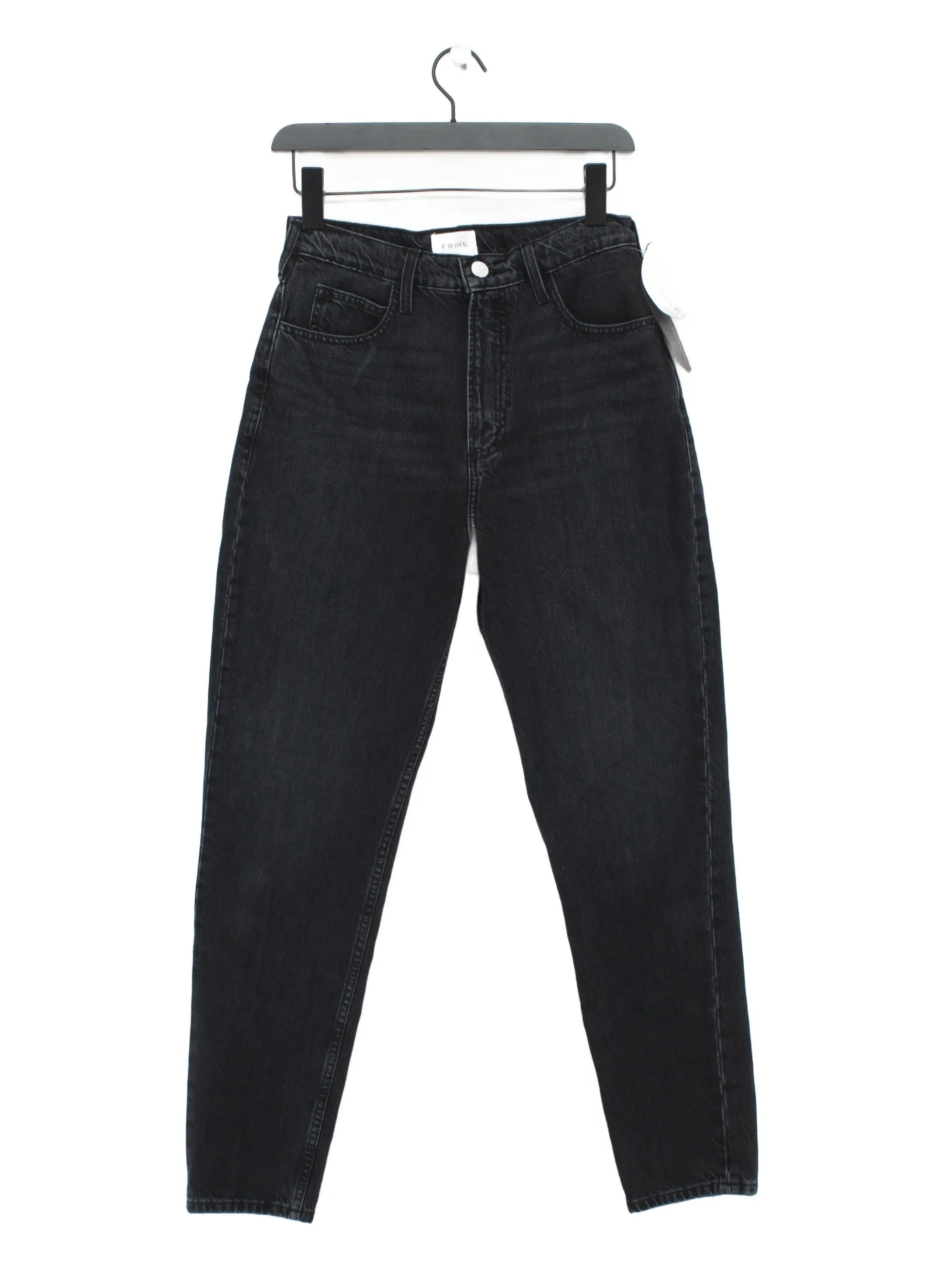Frame Women's Jeans W 27 in Black 100% Cotton Mom