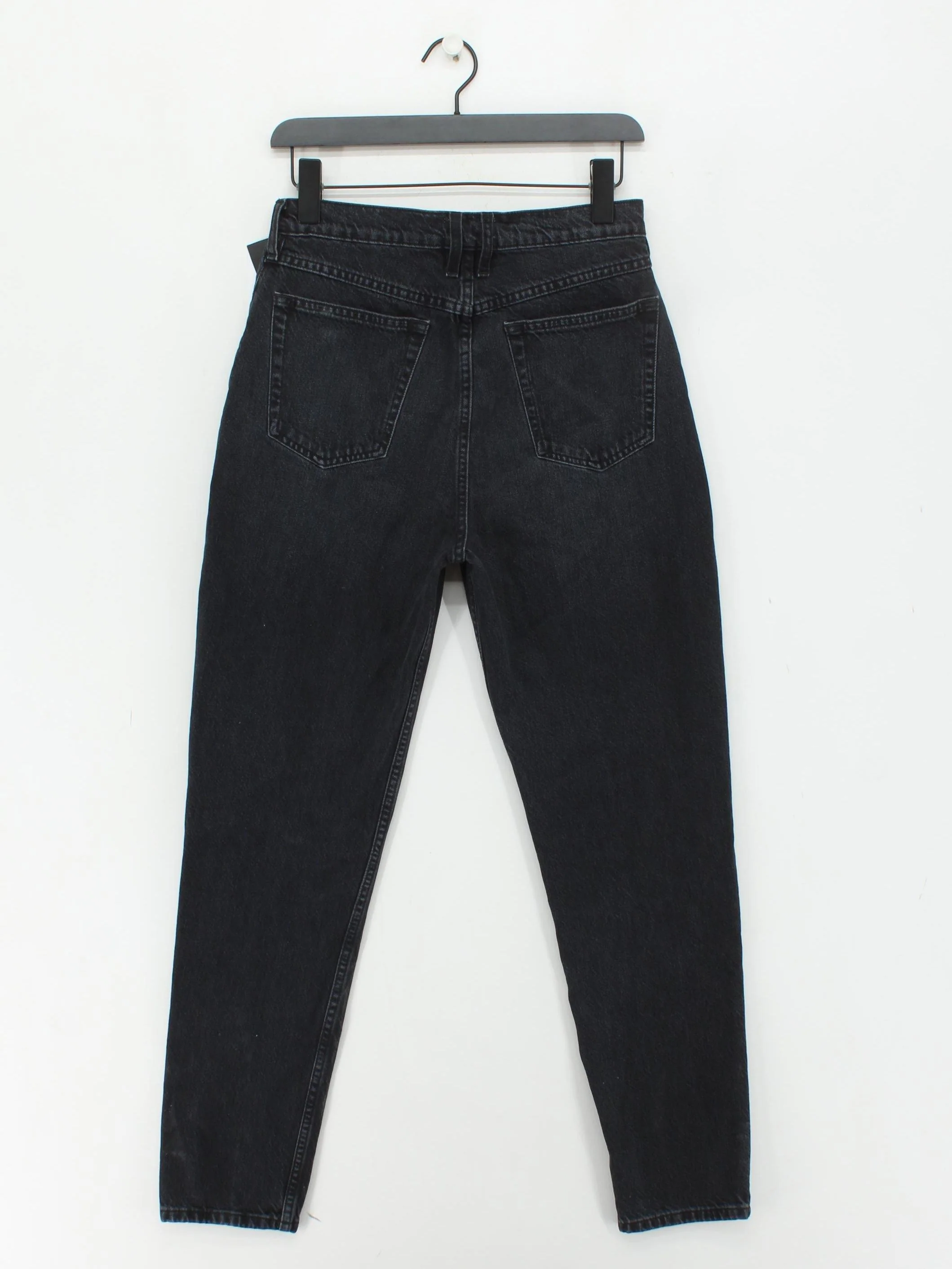 Frame Women's Jeans W 27 in Black 100% Cotton Mom - Image 2