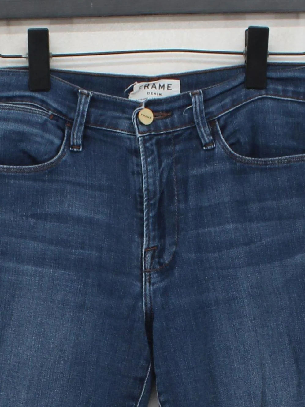 Frame Women's Jeans W 27 in Blue Cotton - Image 3