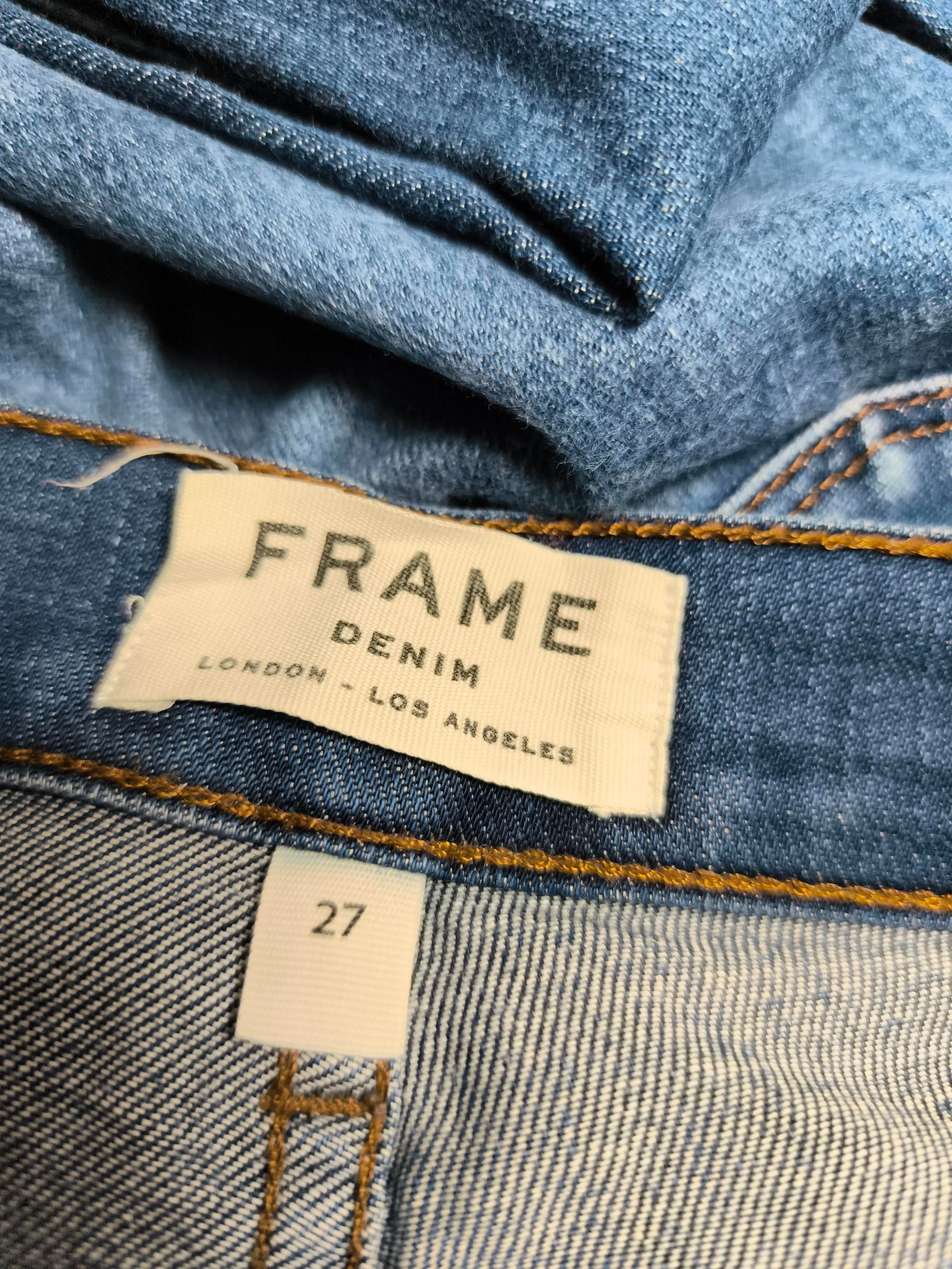 Frame Women's Jeans W 27 in Blue Cotton - Image 6