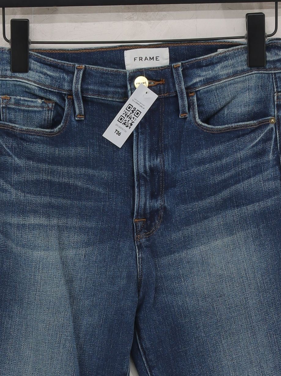 Frame Women's Jeans W 28 in Blue Cotton - Image 3