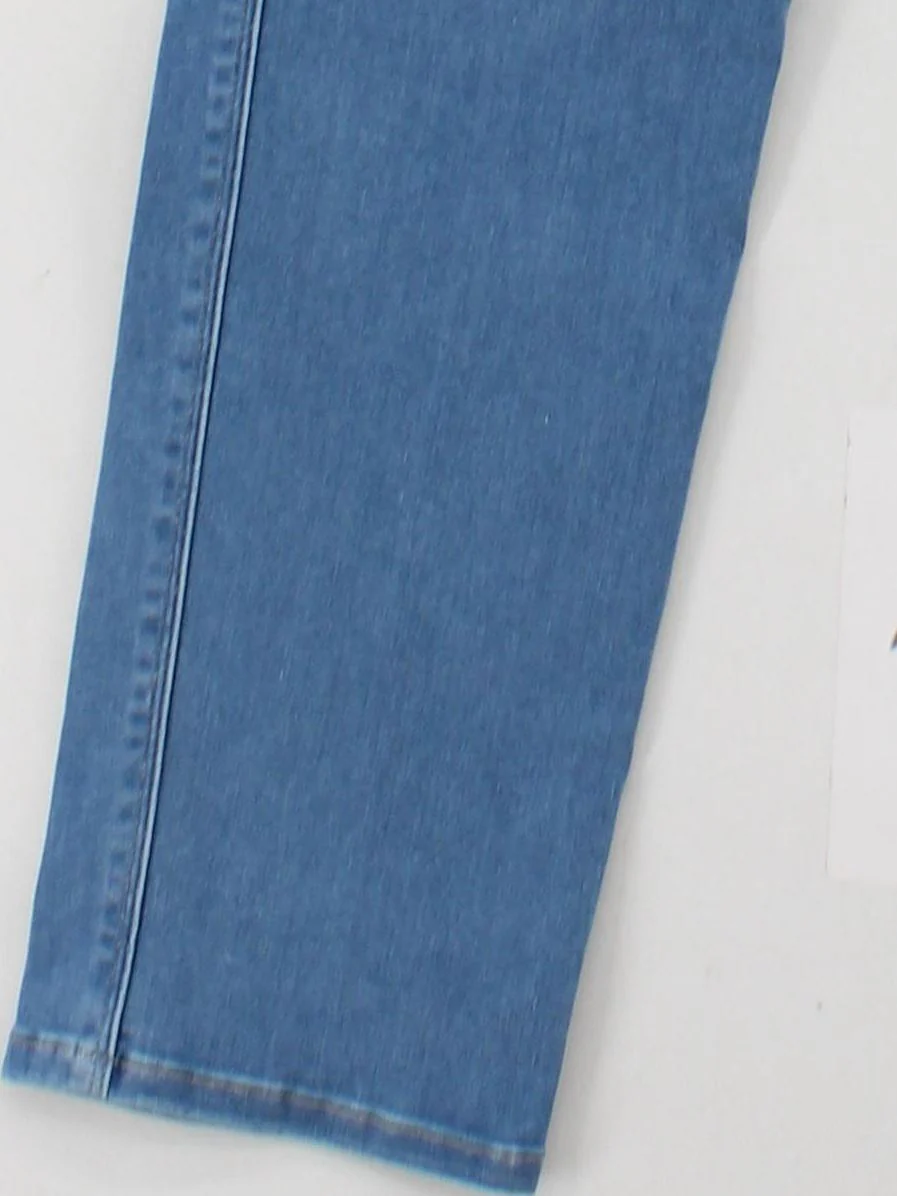 Frame Women's Jeans W 28 in Blue Cotton with Lyocell Modal, Elastane Straight - Image 4
