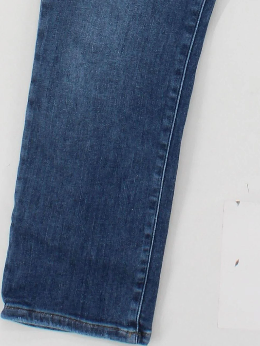 Frame Women's Jeans W 28 in Blue Cotton with Polyester, Elastane Straight - Image 4