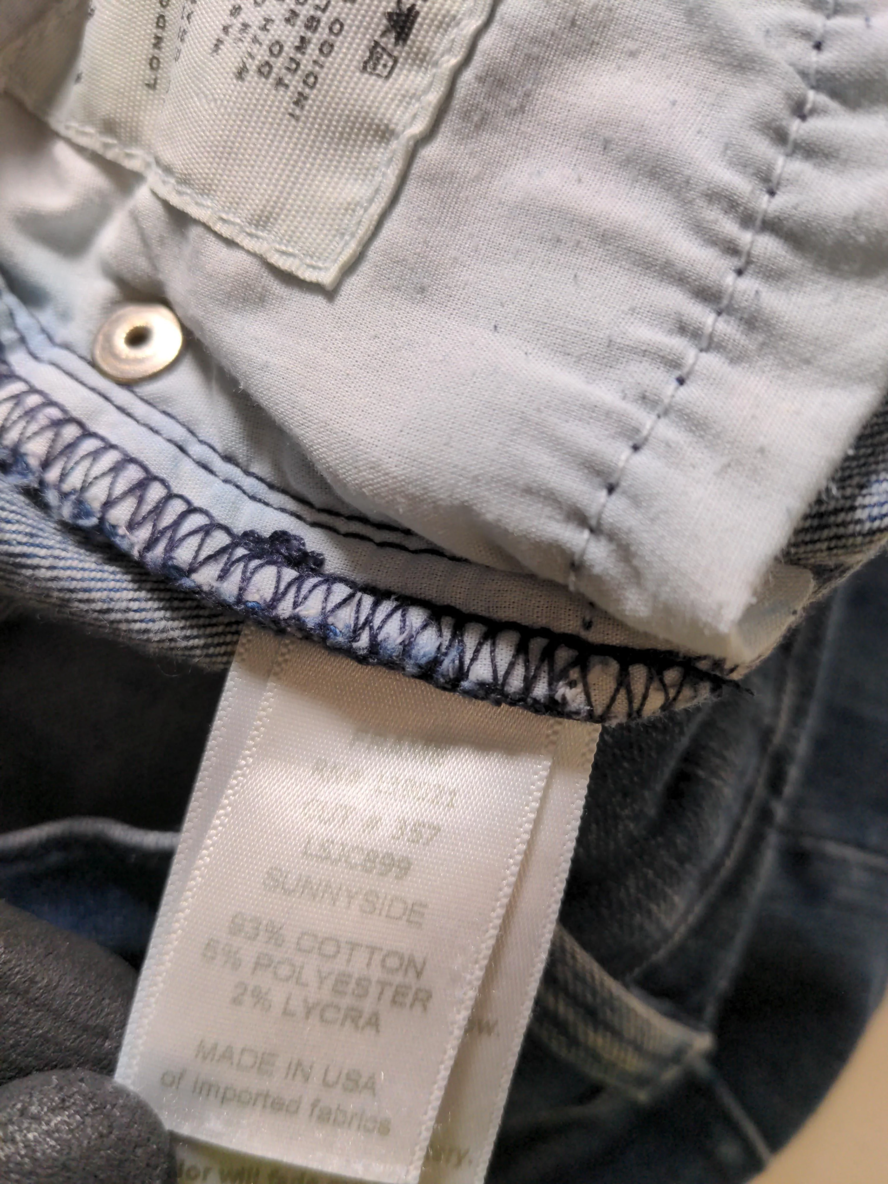 Frame Women's Jeans W 28 in Blue Cotton with Polyester, Spandex Skinny - Image 6
