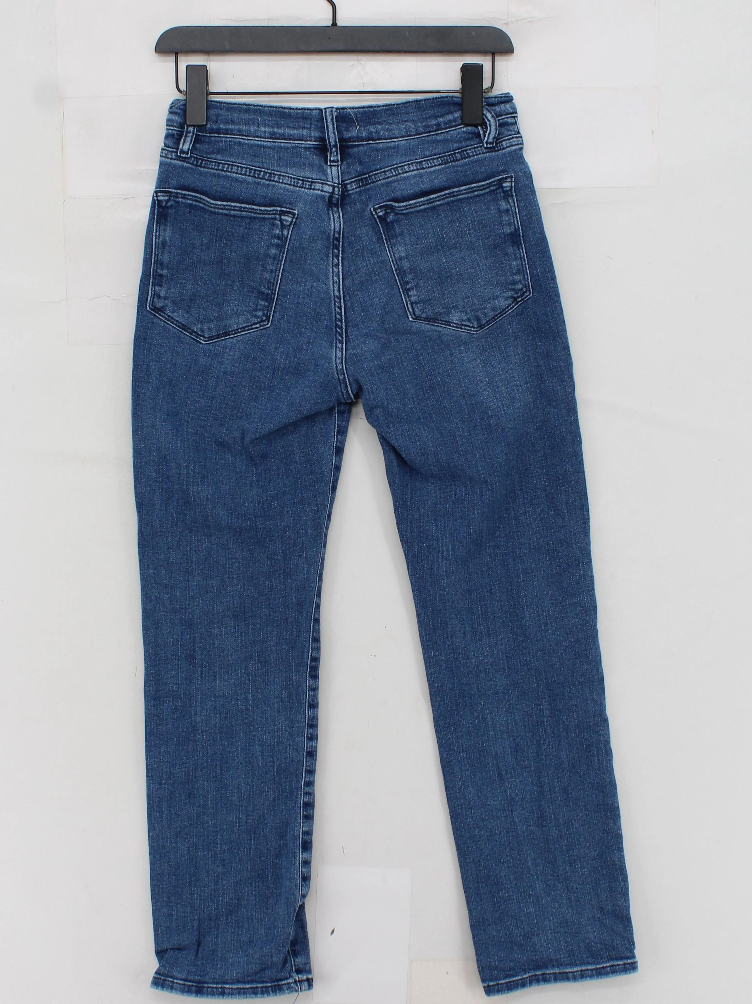 Frame Women's Jeans W 29 in Blue Cotton with Lyocell Modal, Elastane Skinny - Image 2