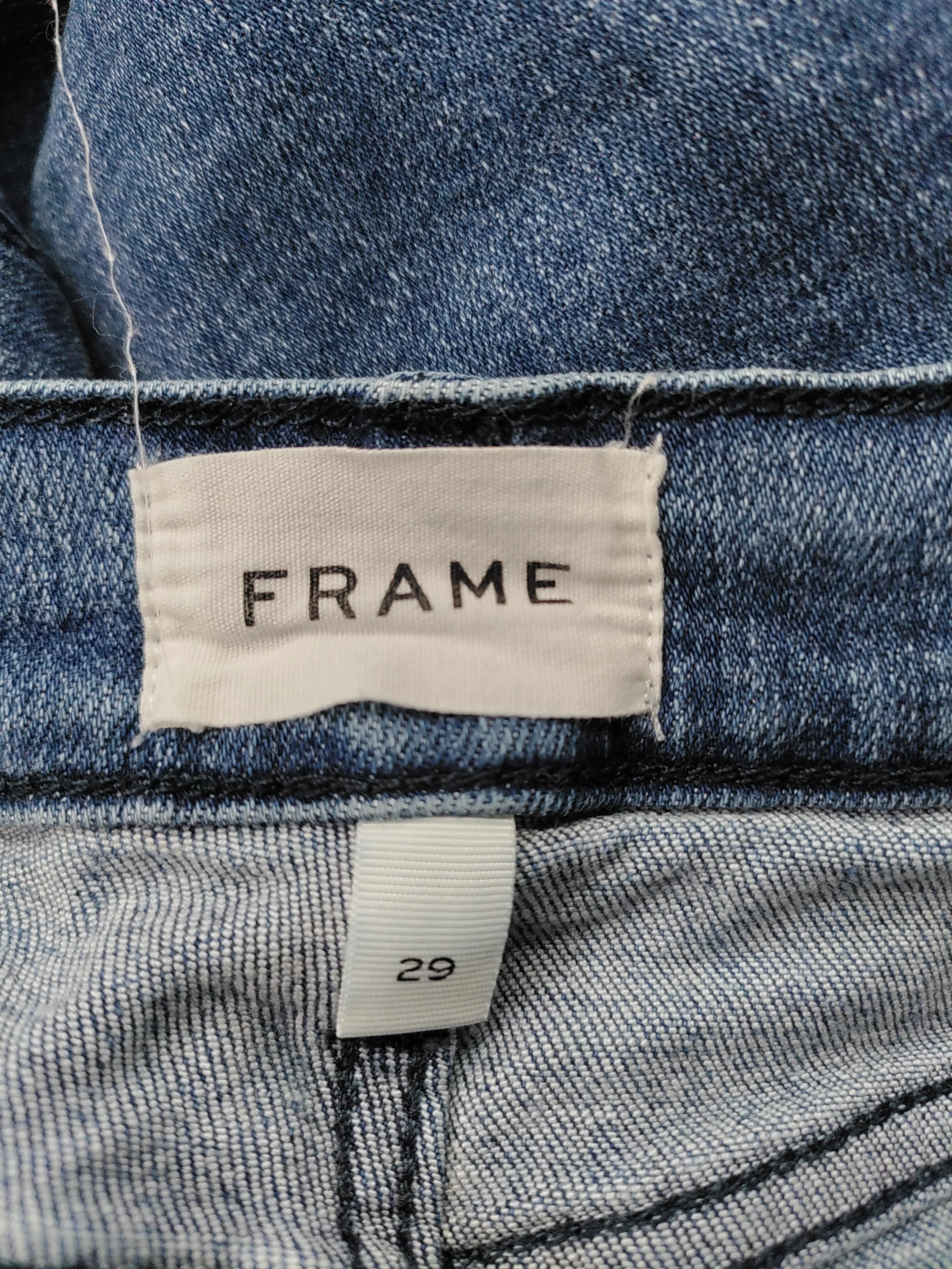Frame Women's Jeans W 29 in Blue Cotton with Lyocell Modal, Elastane Skinny - Image 5