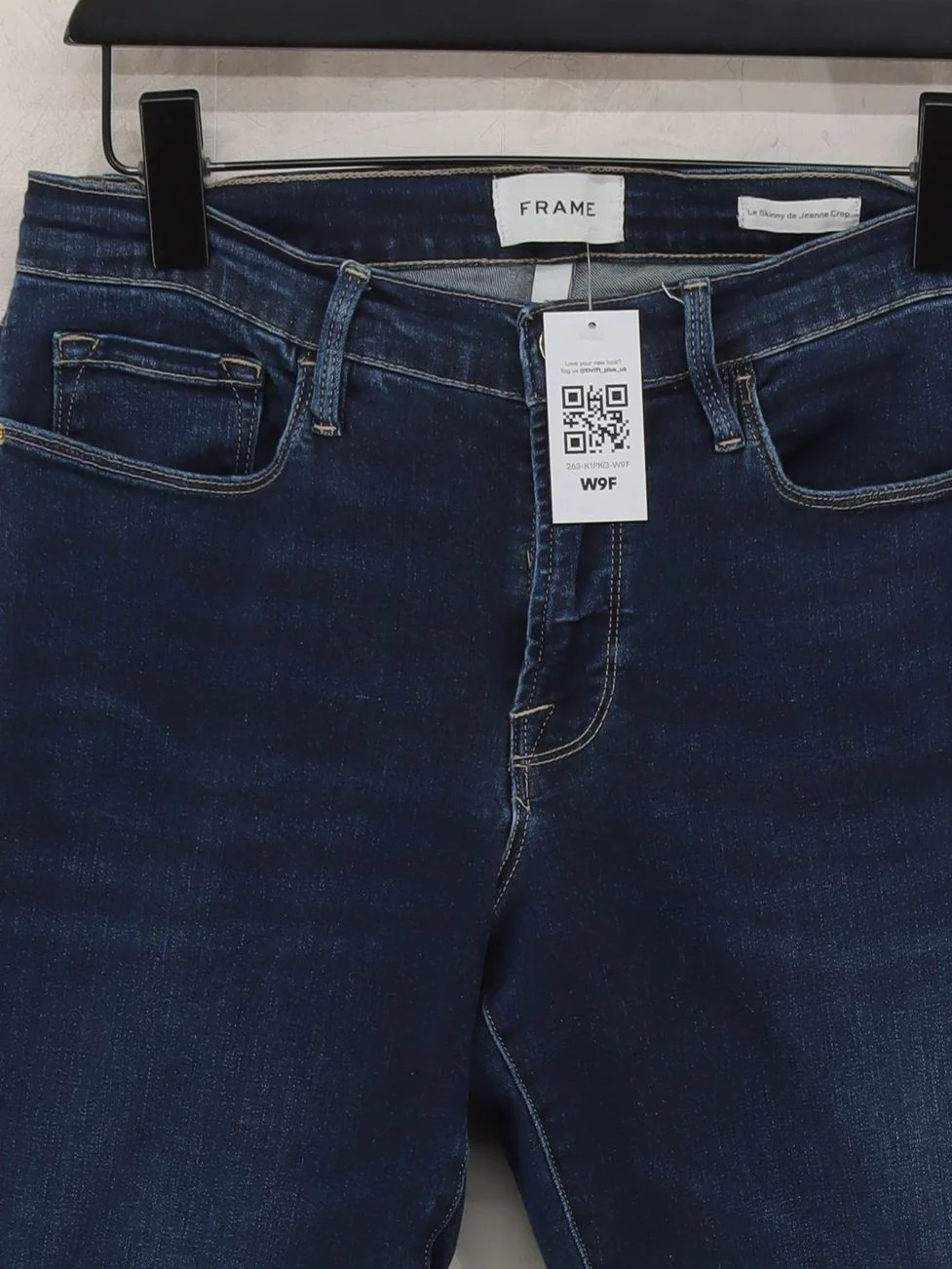 Frame Women's Jeans W 31 in Blue Cotton with Elastane Skinny - Image 3
