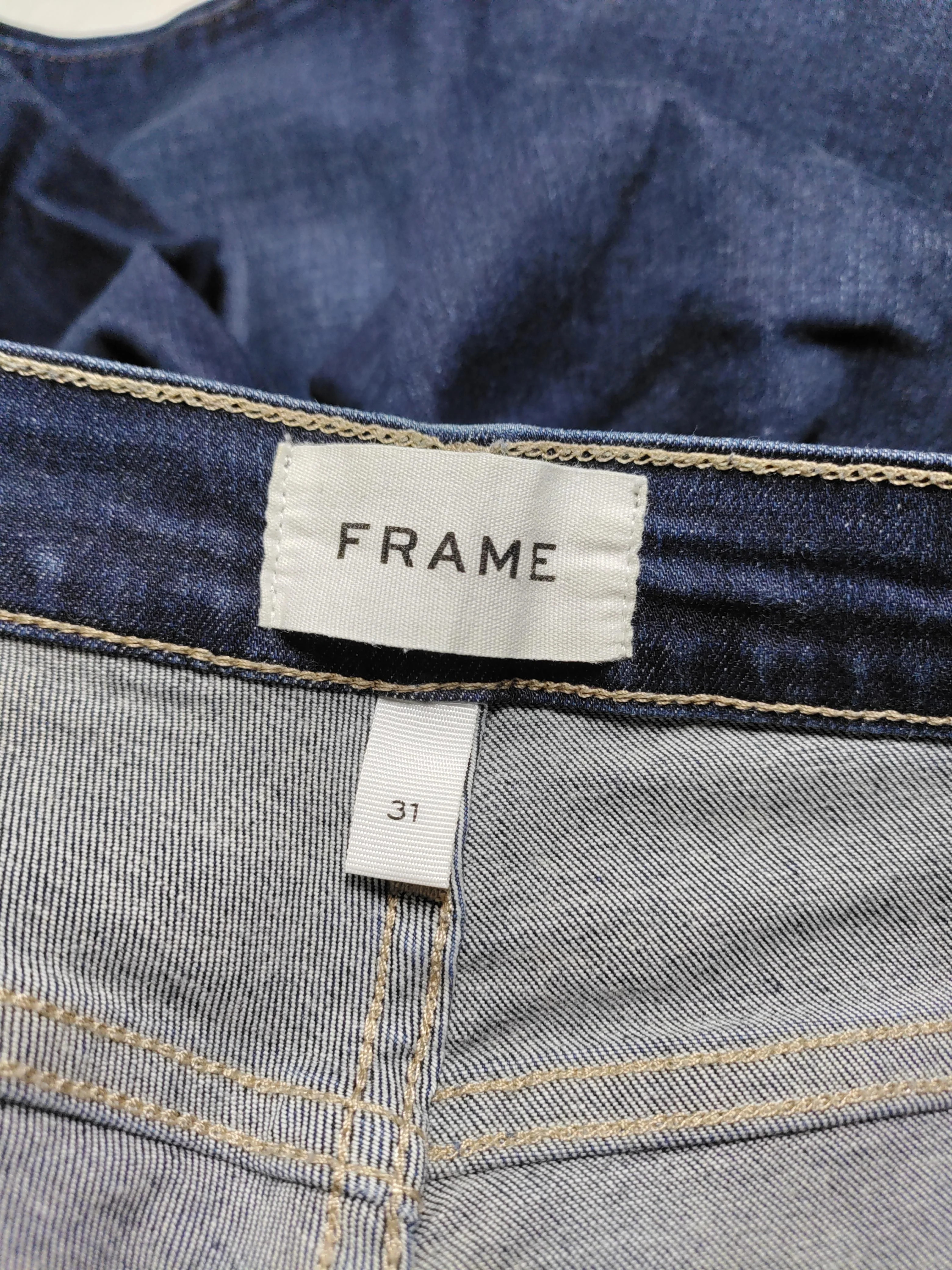 Frame Women's Jeans W 31 in Blue Cotton with Elastane Skinny - Image 5