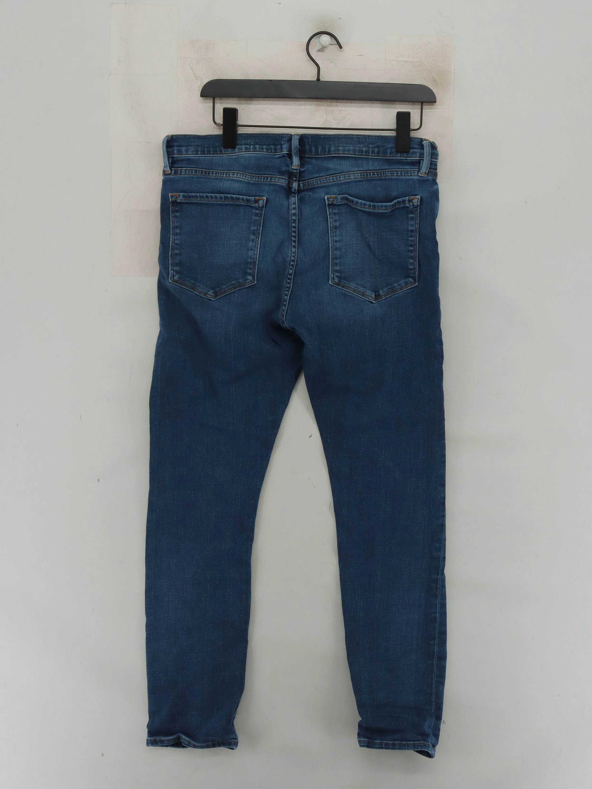 Frame Women's Jeans W 31 in Blue Cotton with Polyester, Elastane Skinny - Image 2