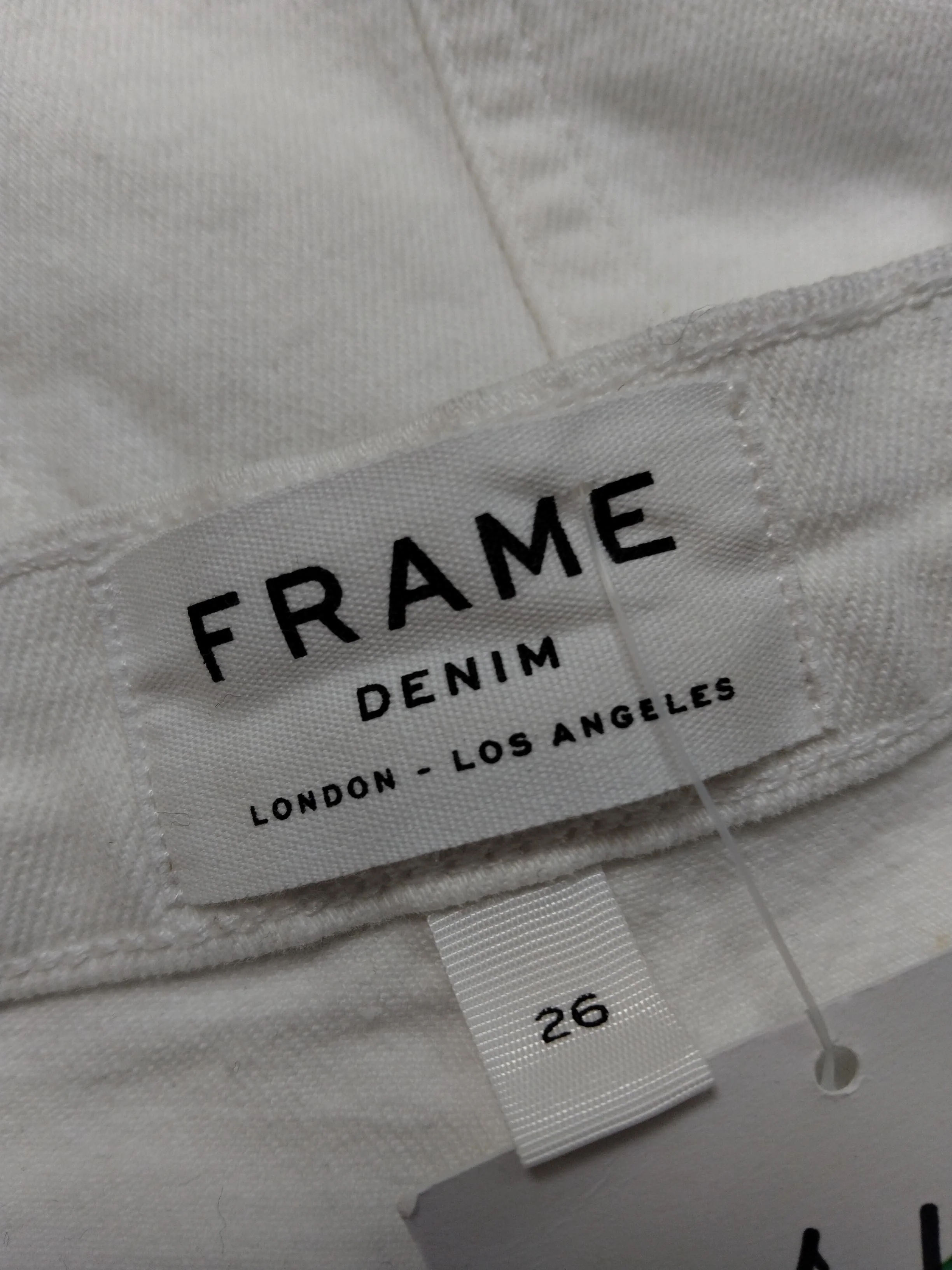 Frame Women's Mini Skirt S White 100% Other Short Mini - Image 6