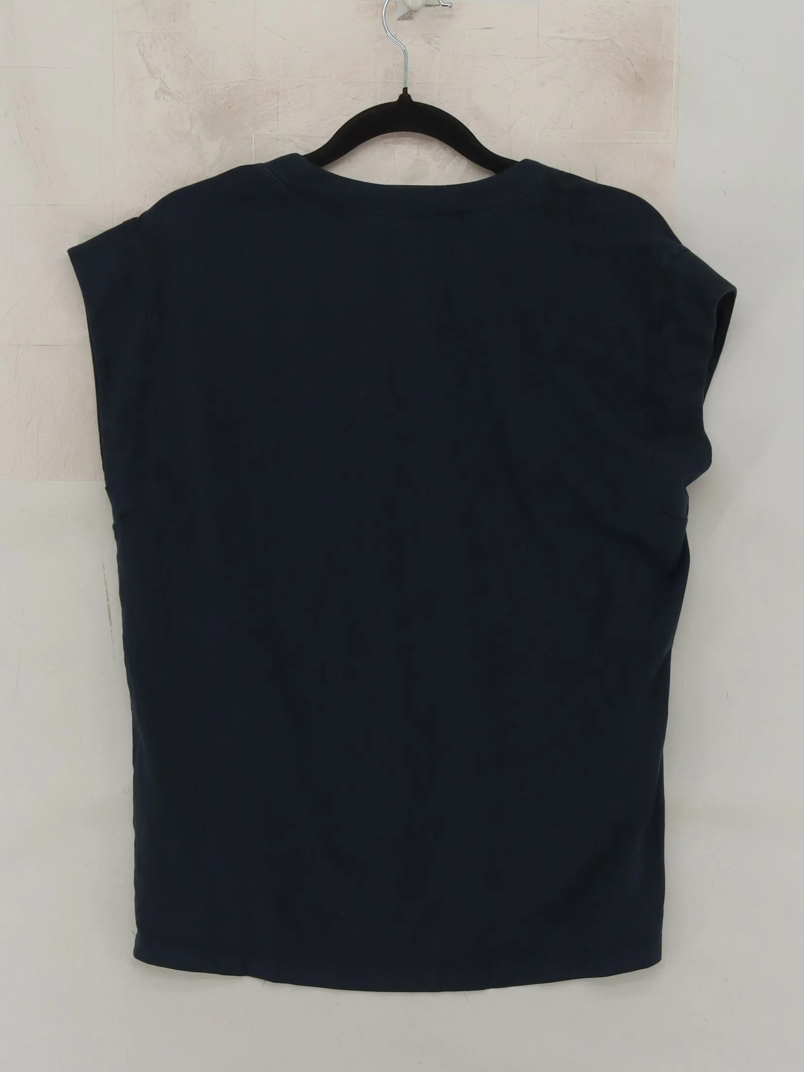 Frame Women's T-Shirt S Blue 100% Cotton Short Sleeve V-Neck Basic - Image 2