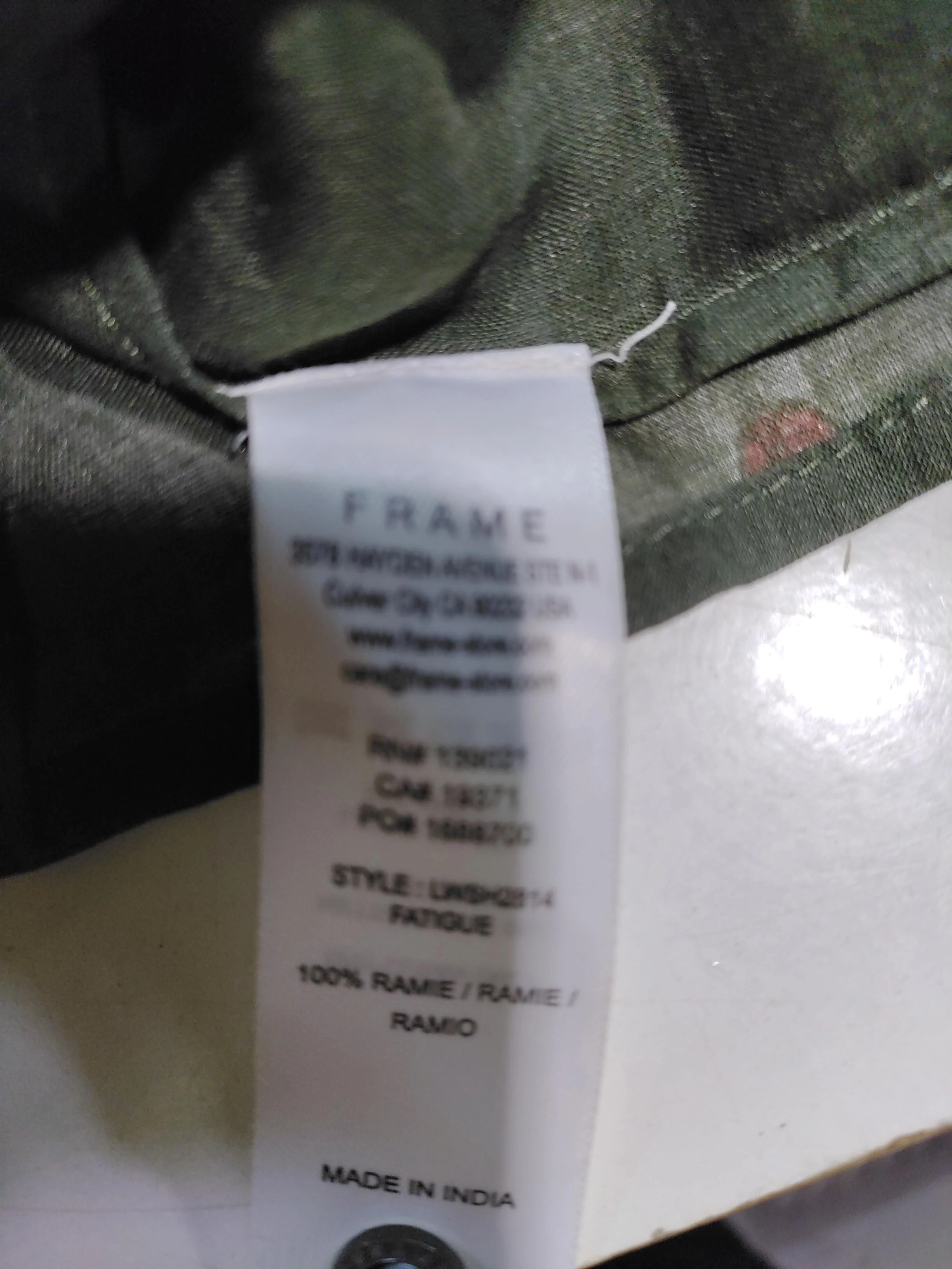 Frame Women's Top XS Green 100% Other Short Sleeve High Neck Basic - Image 7