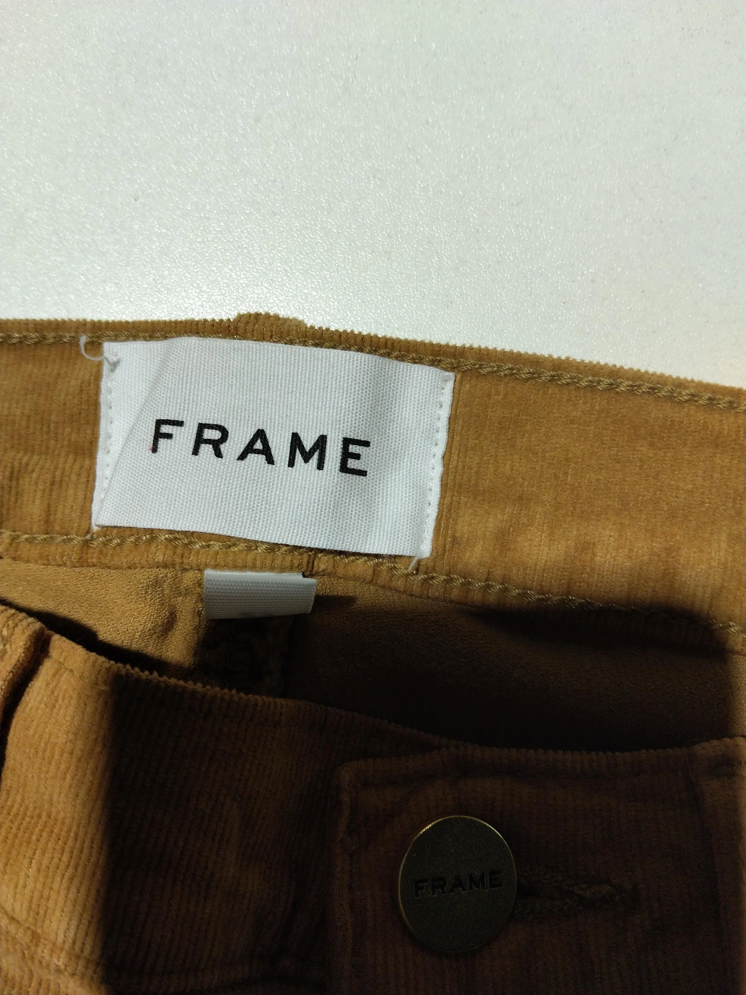 Frame Women's Trousers W 27 in Brown Cotton with Elastane Straight Chino - Image 5