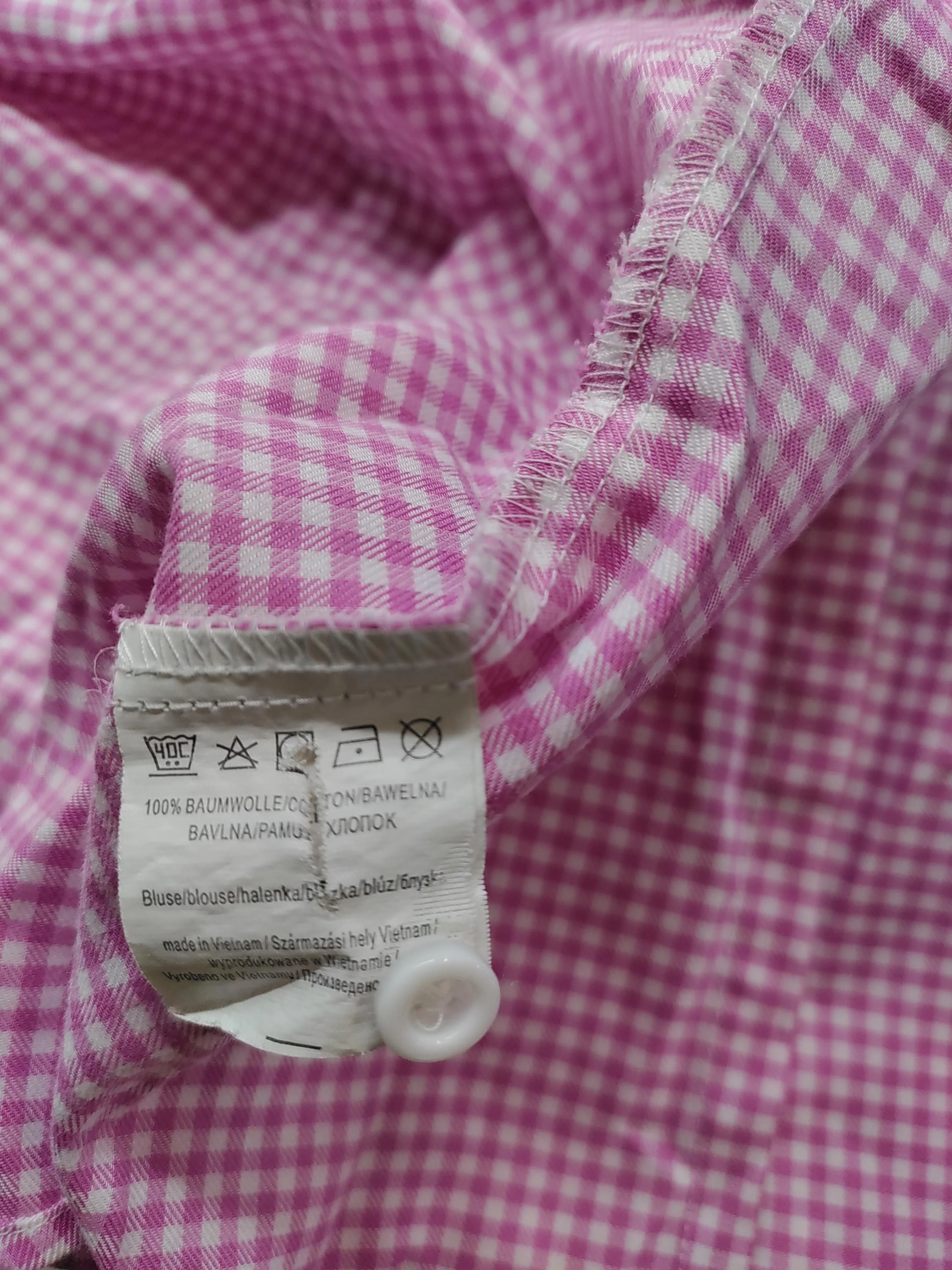 FRANCO CALLEGARI Women's Shirt UK 10 Pink 100% Cotton Basic - Image 6