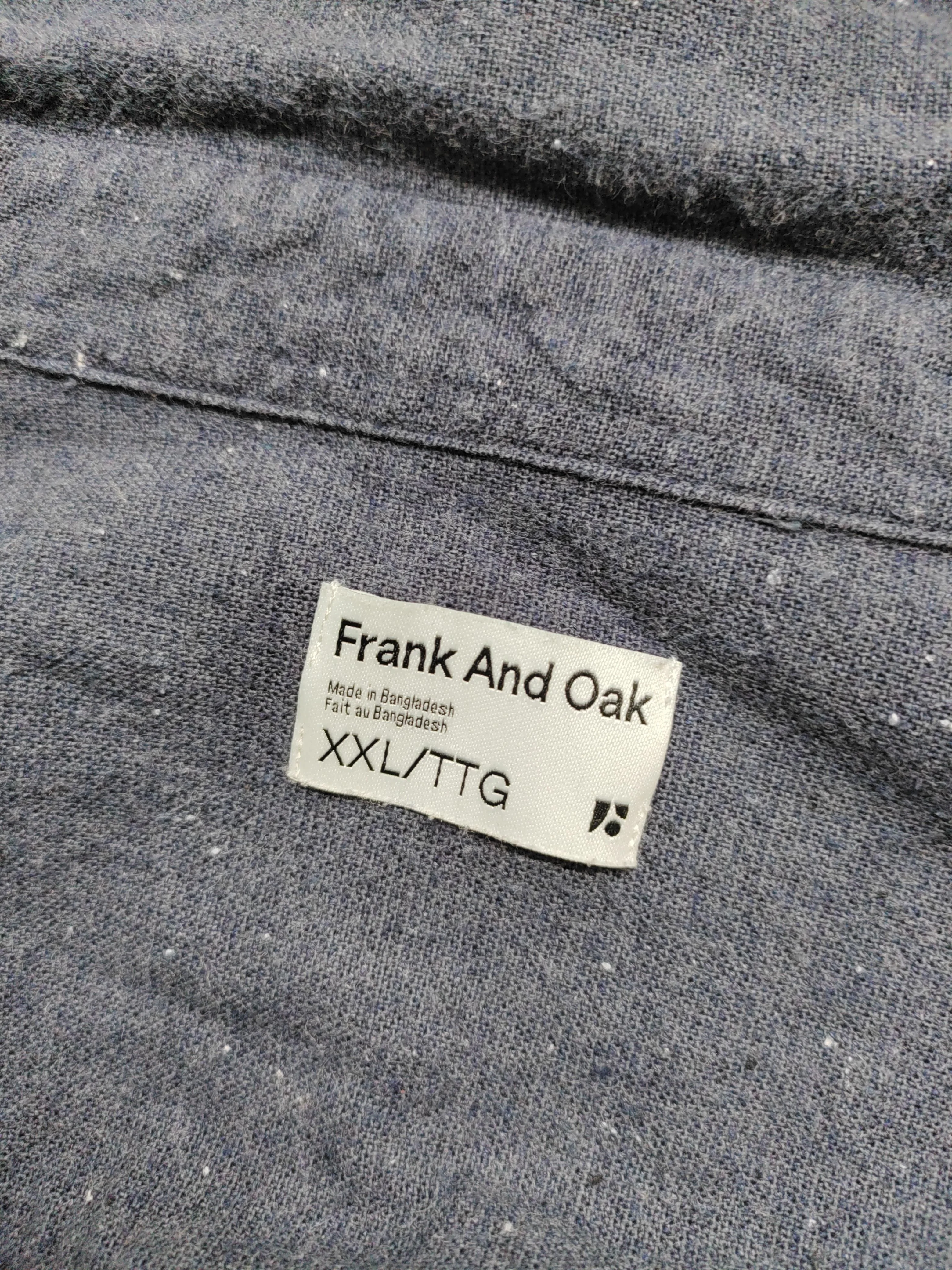 Frank And Oak Men's Shirt XXL Blue 100% Cotton Basic - Image 5