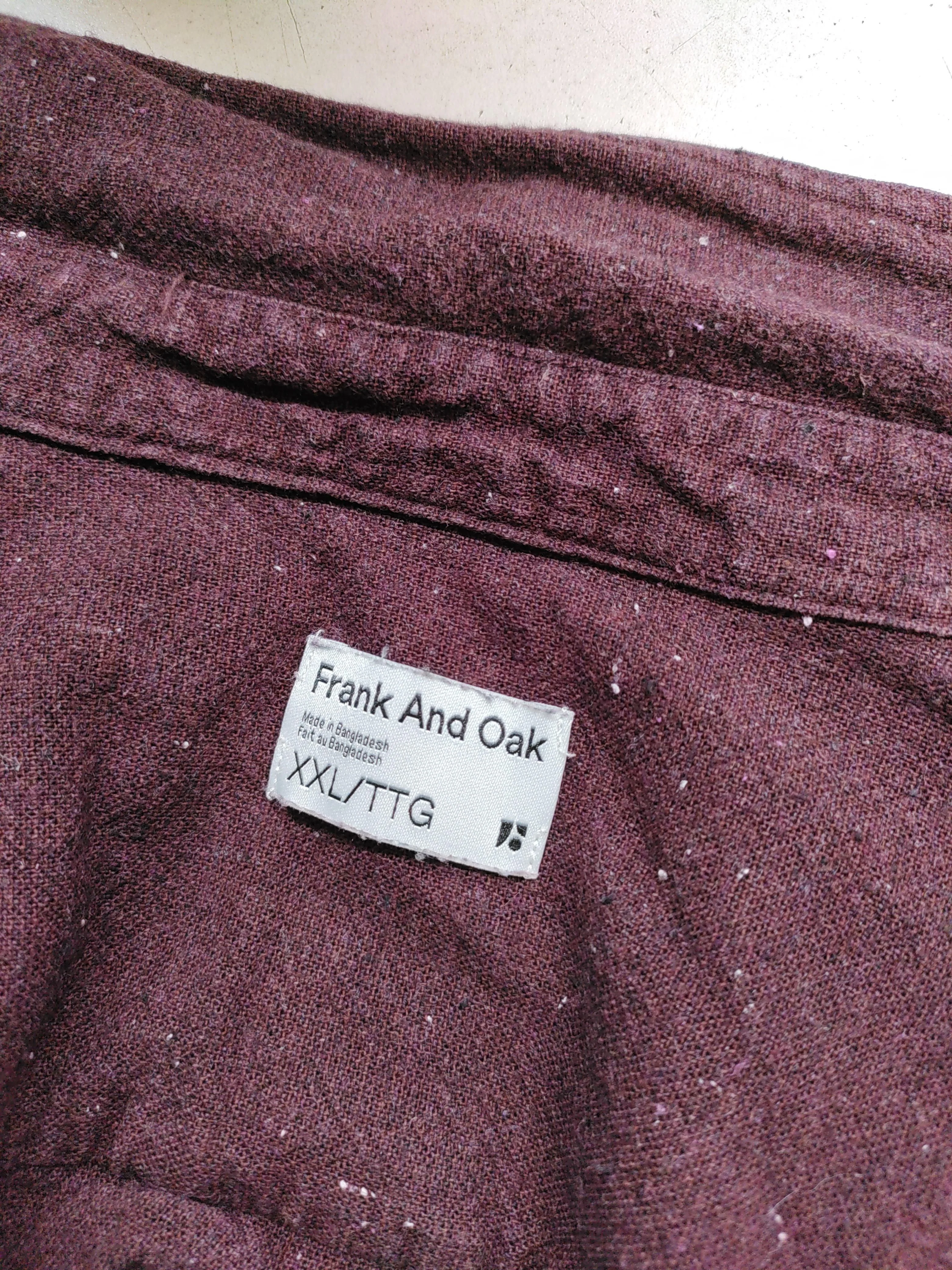 Frank And Oak Men's Shirt XXL Brown 100% Cotton Basic - Image 5