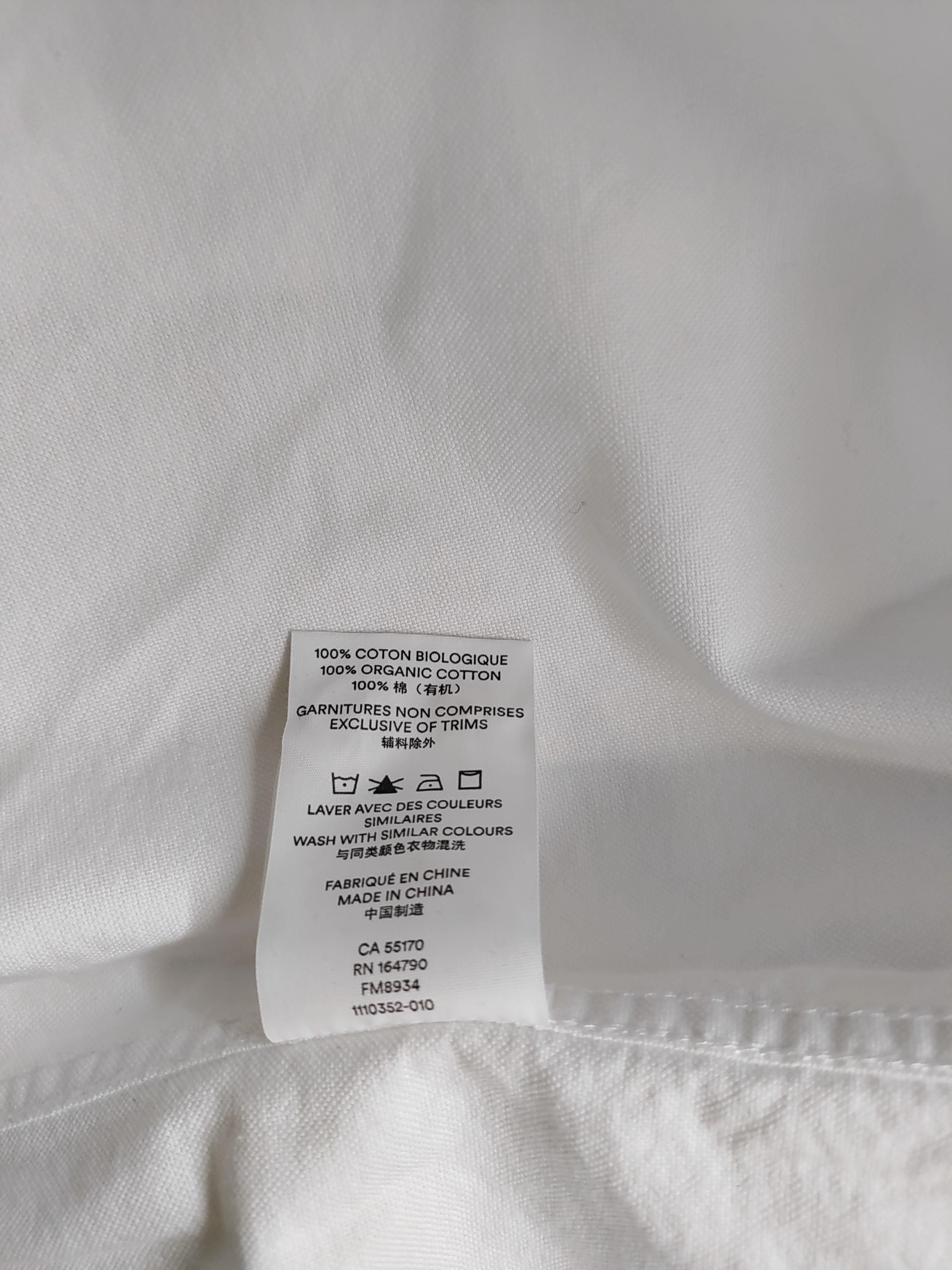 Frank And Oak Men's Shirt XXL White 100% Cotton Basic New with tags - Image 6