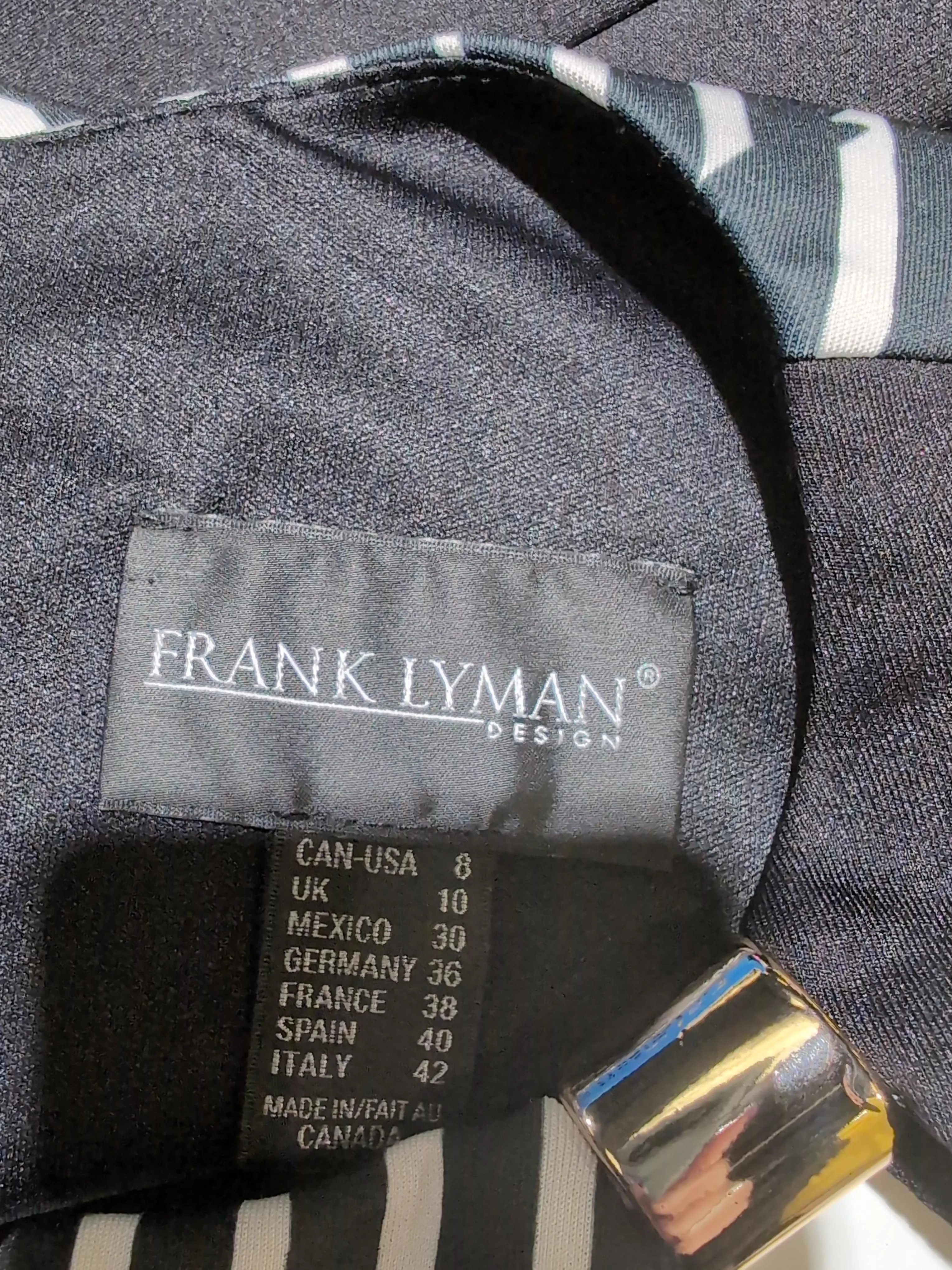 Frank Lyman Bodycon Midi Dress UK10 in Black - Image 5
