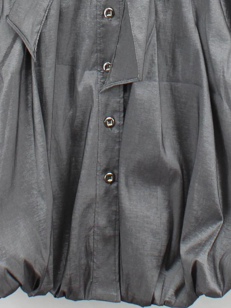 Frank Lyman Shirt Mini Dress UK12 in Grey - Image 4