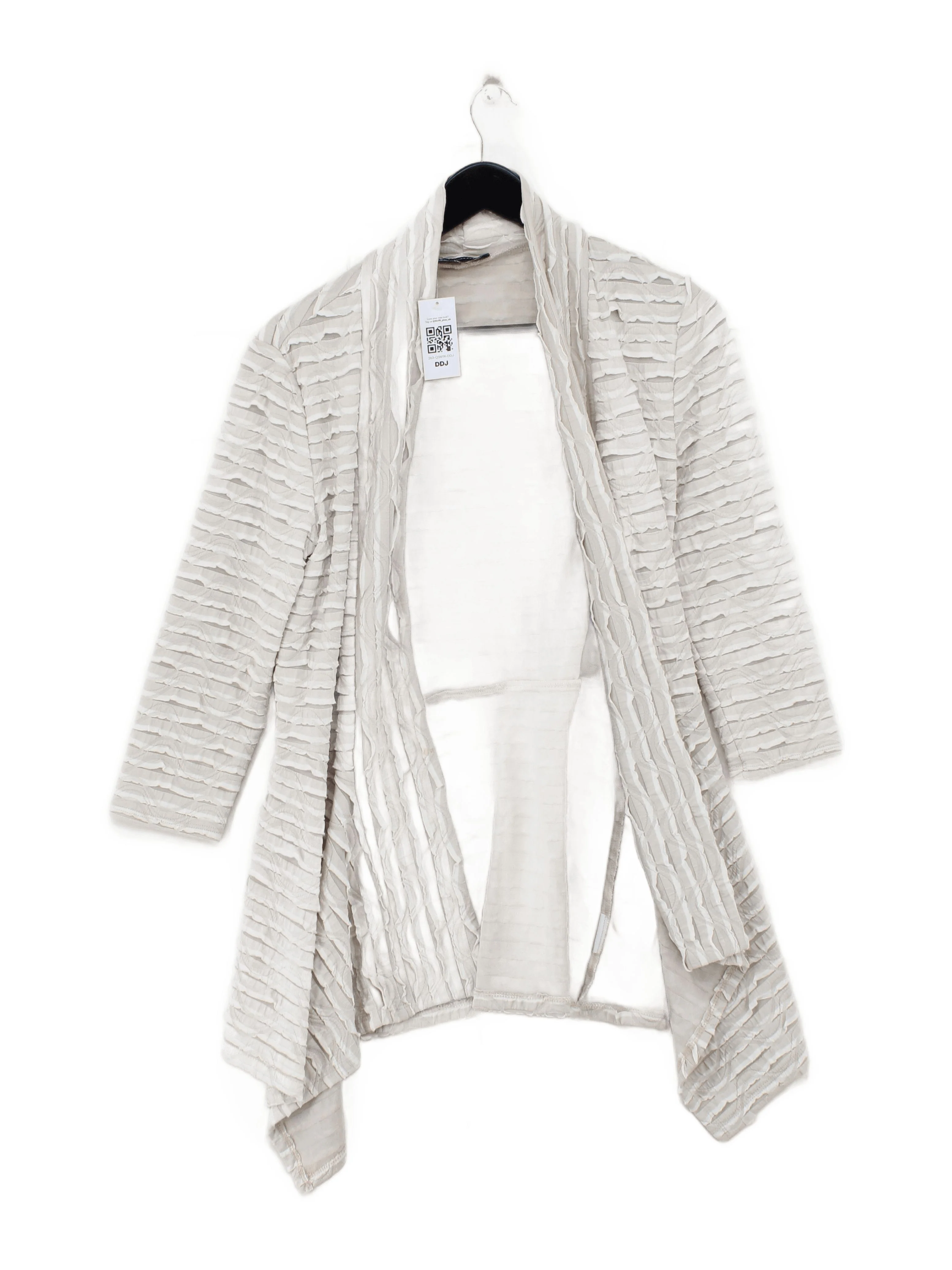 Frank Lyman Women's Cardigan M Cream 100% Other V-Neck Cardigan