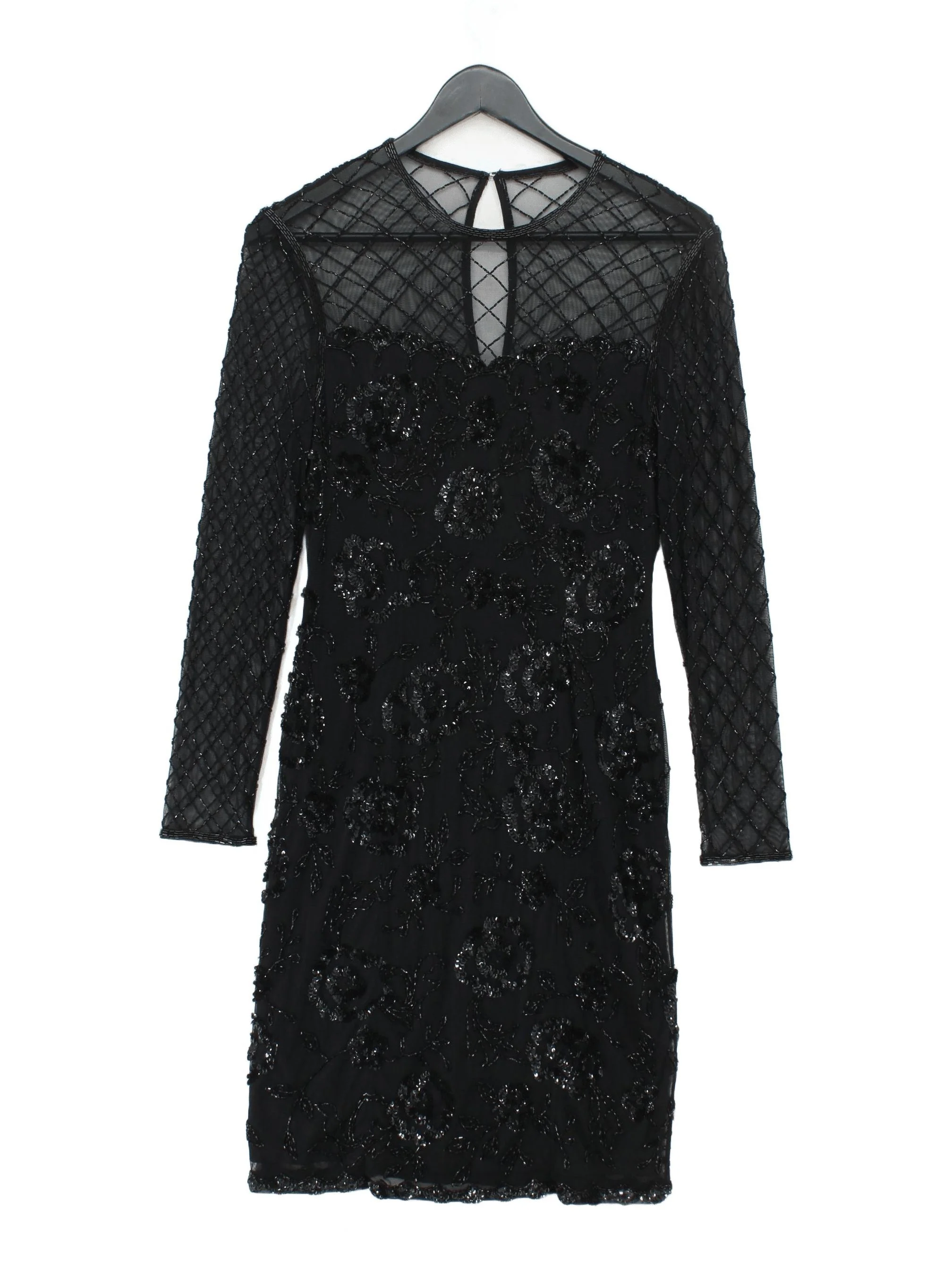 Frank Usher Bodycon Mini Dress UK12 in Black