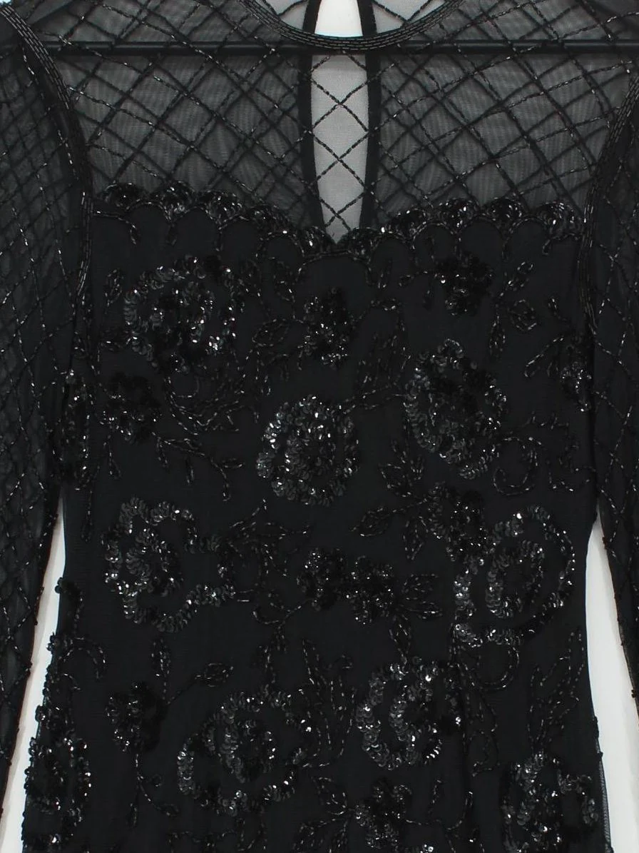 Frank Usher Bodycon Mini Dress UK12 in Black - Image 3