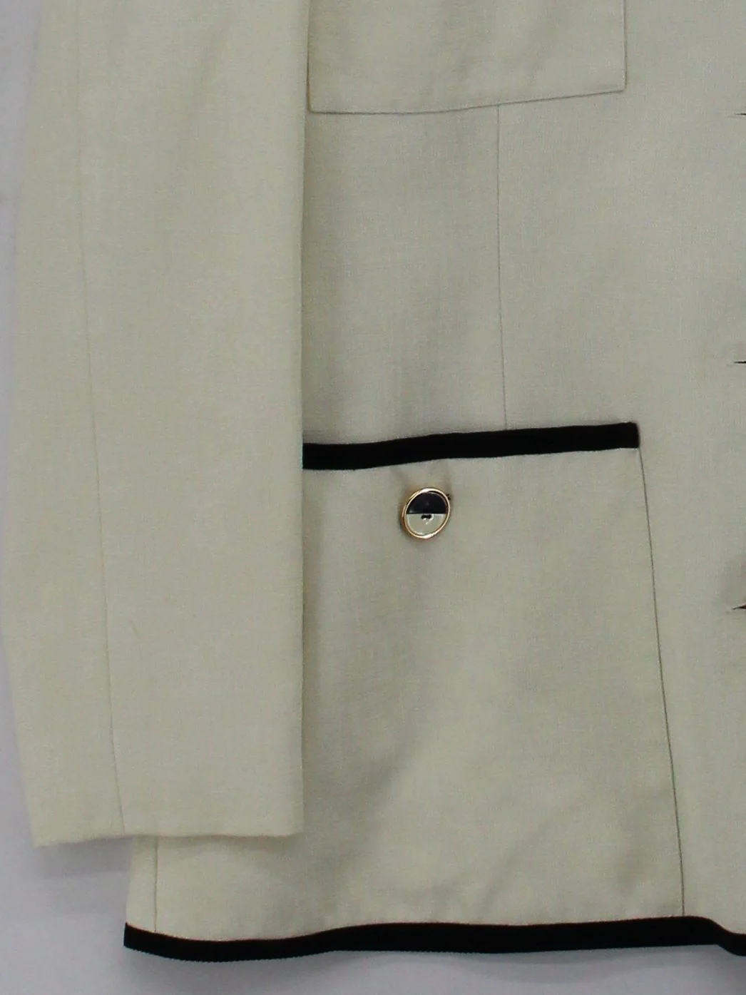 Frank Usher Women's Blazer L Cream 100% Other Overcoat - Image 4