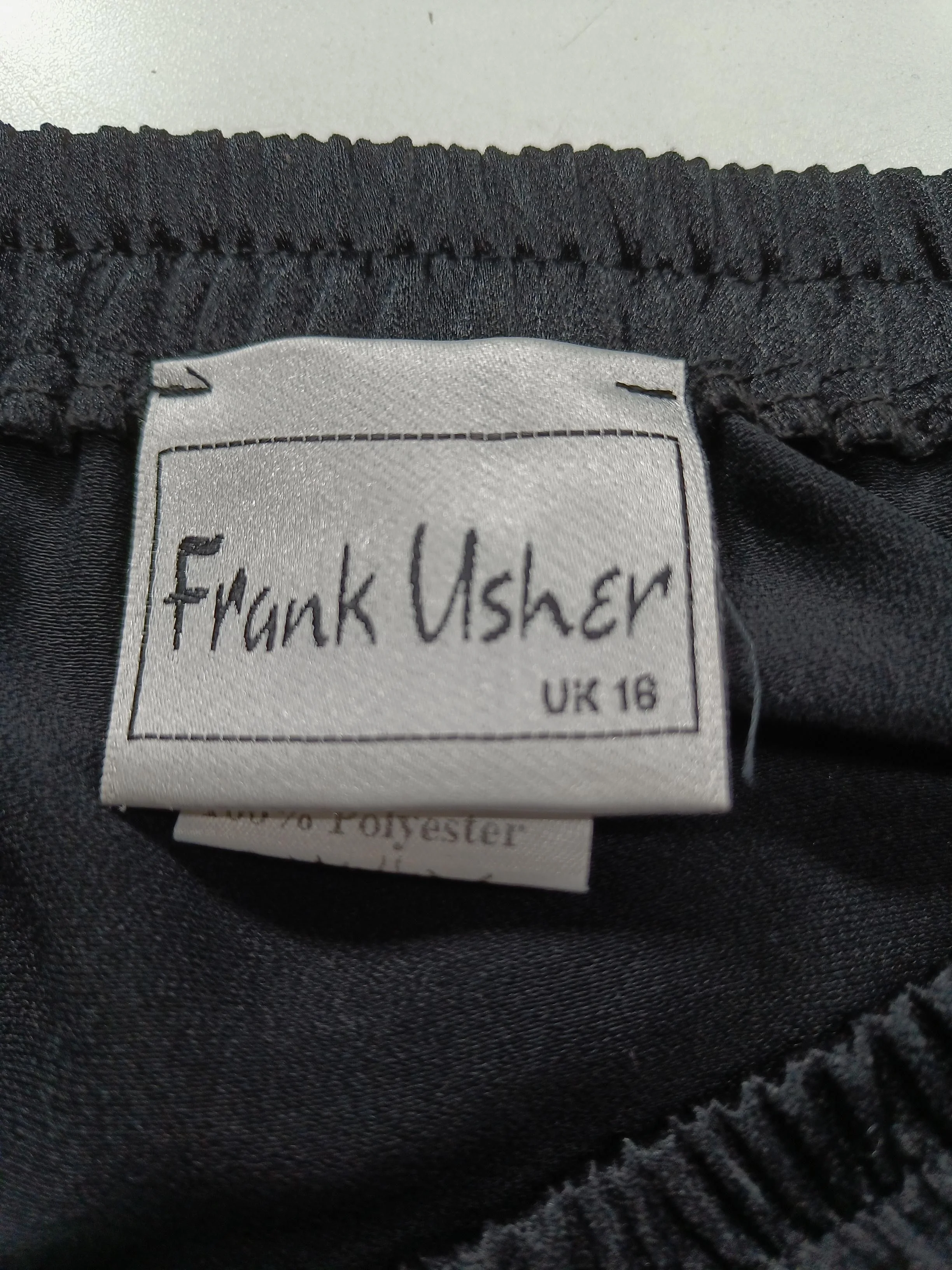 Frank Usher Women's Maxi Skirt UK 16 Black 100% Polyester Long Maxi - Image 5