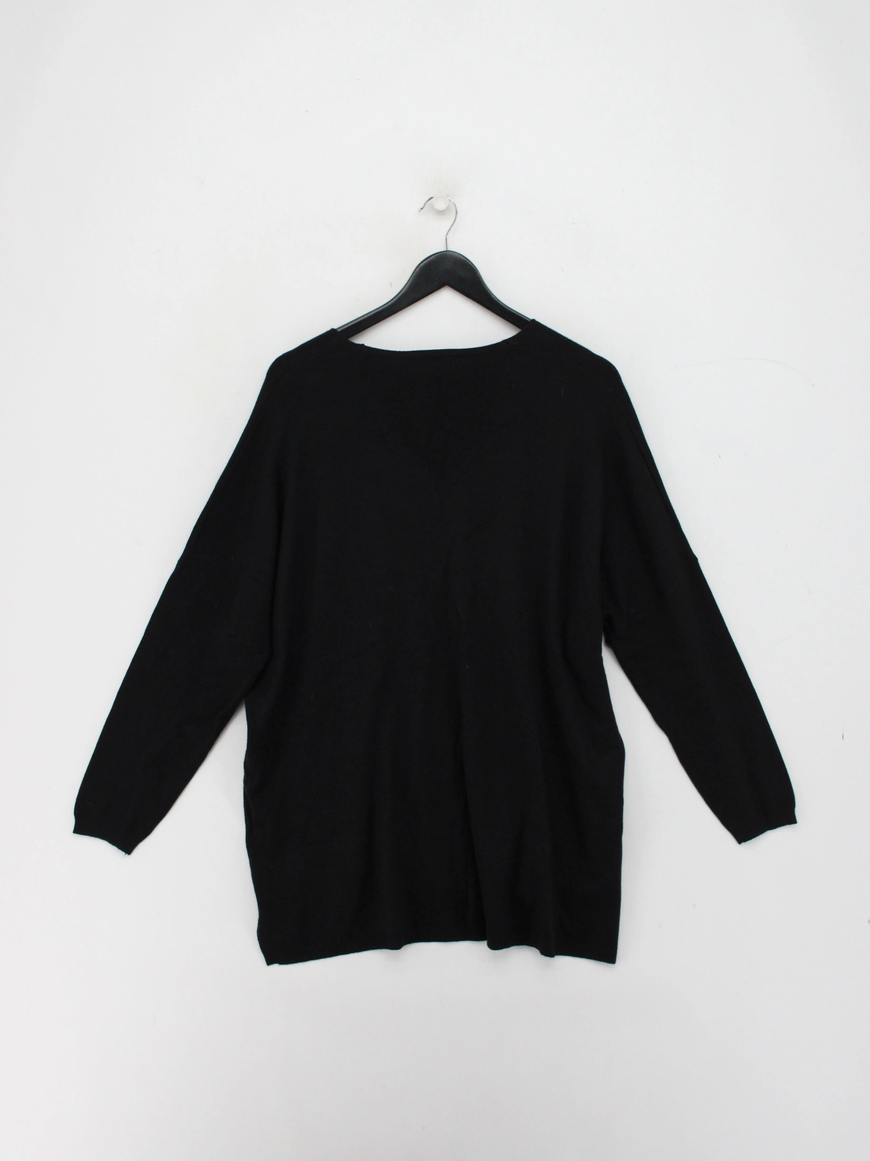 Frank Usher Women's Top L Black Viscose with Polyester, Nylon Tunic - Image 2