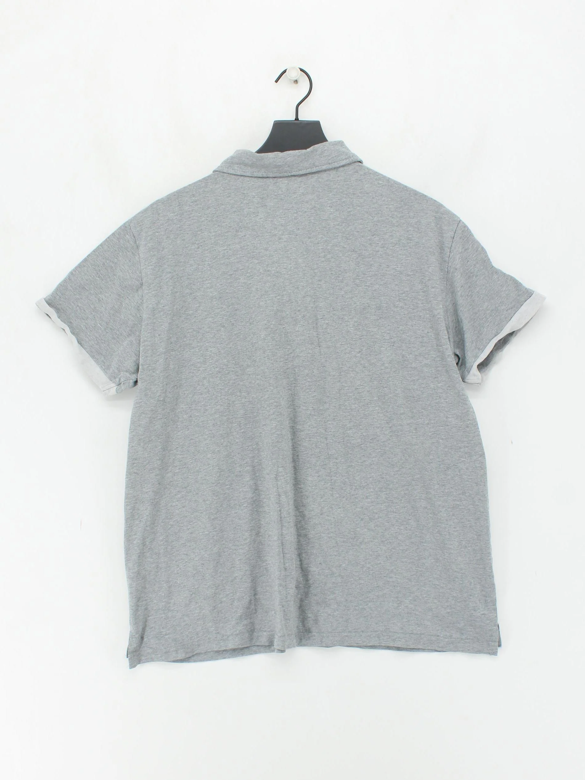 Franklin & Marshall Men's Polo M Grey 100% Cotton Basic - Image 2