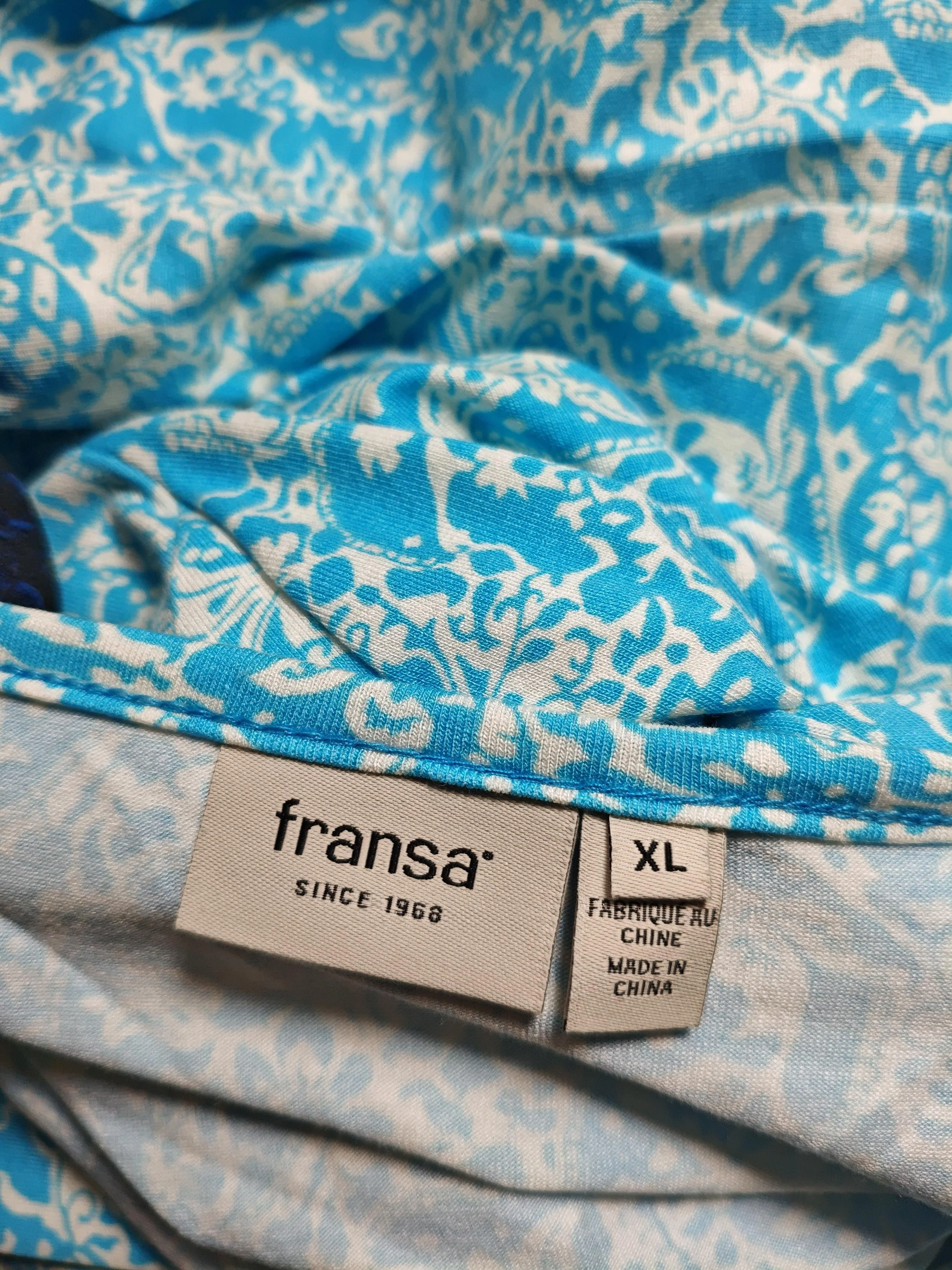 Fransa Skater Mini Dress XL in Blue - Image 5