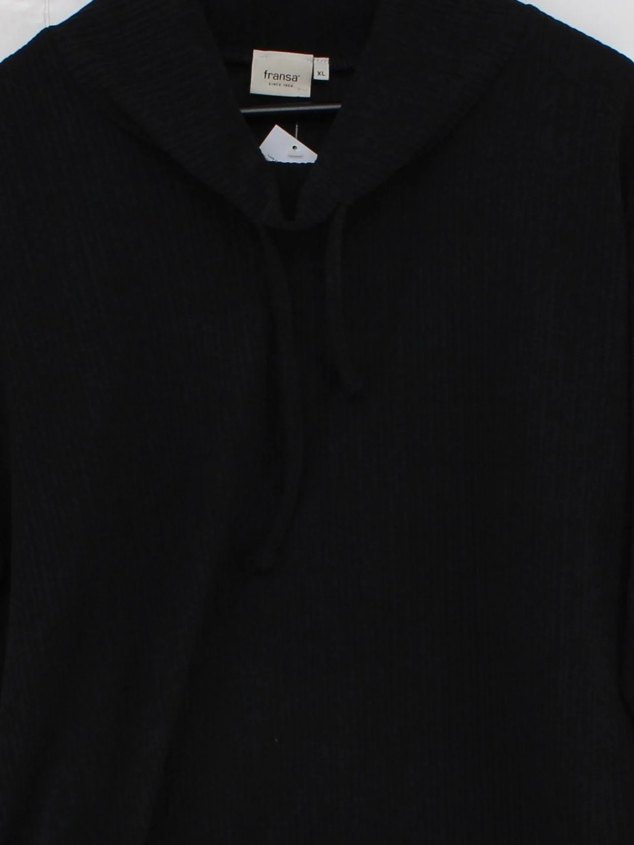 Fransa Women's Hoodie XL Black Polyester with Elastane Pullover - Image 3