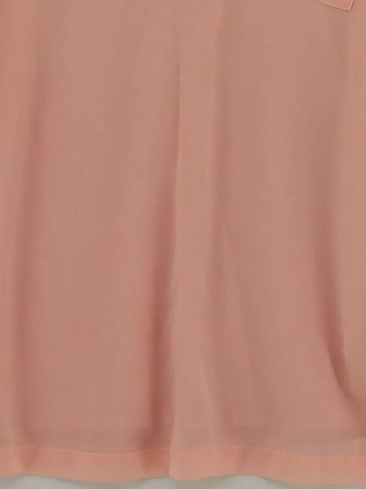 Fransa Women's Top M Pink Polyester with Viscose Short Sleeve V-Neck Basic - Image 4