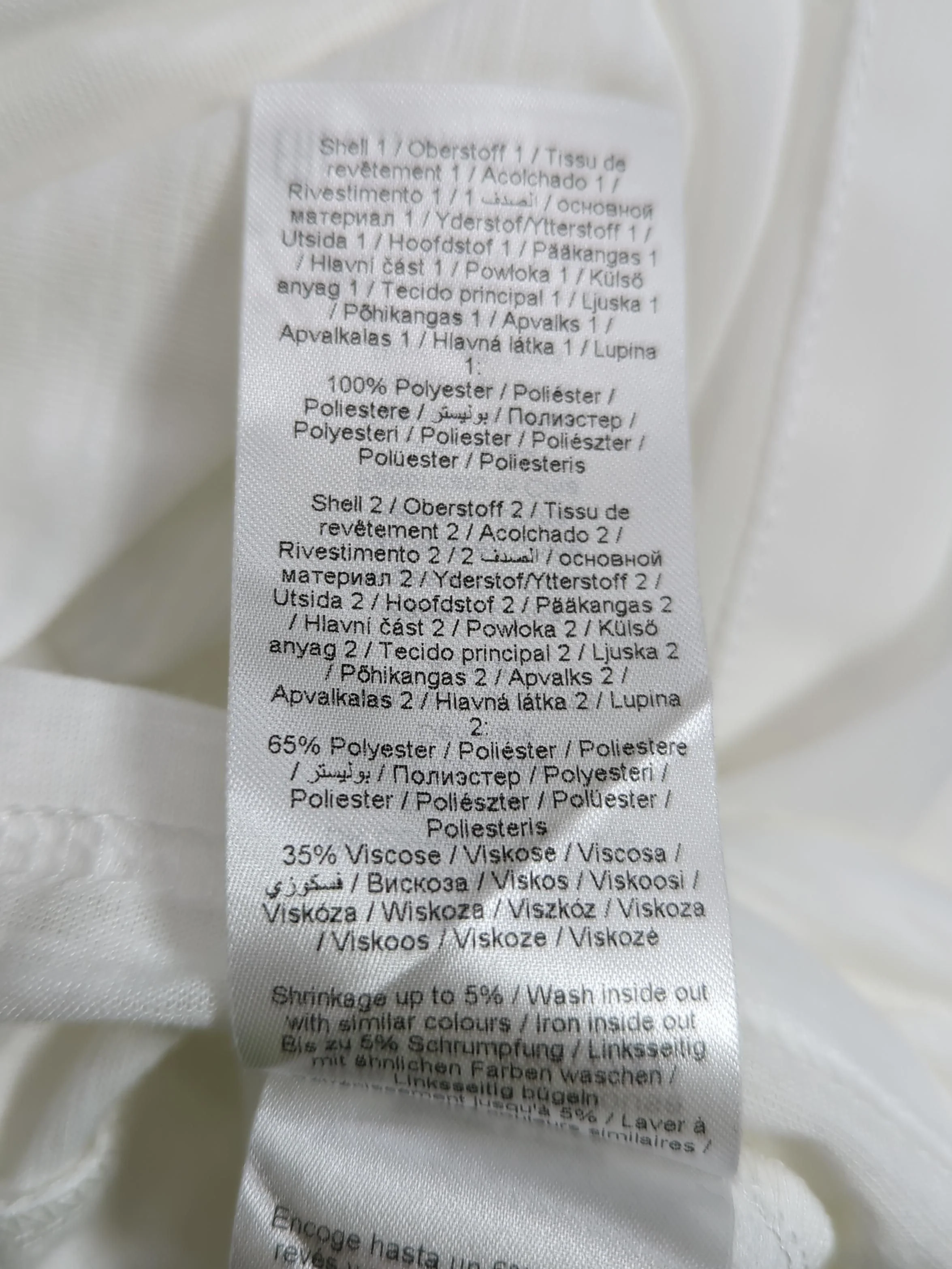 Fransa Women's Top S White Polyester with Viscose Short Sleeve V-Neck Basic - Image 6
