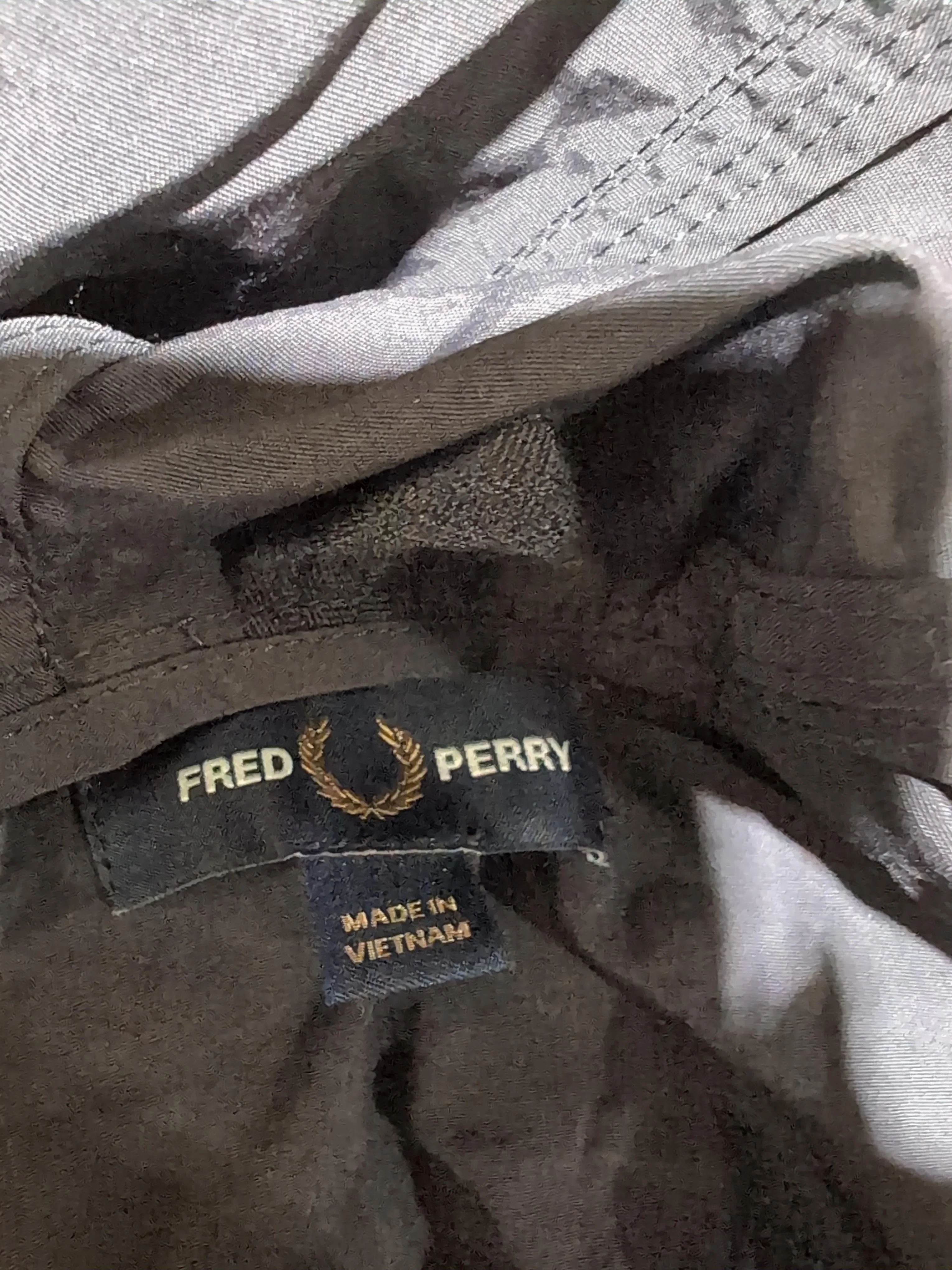 Fred Perry Men's Hoodie L Black 100% Polyamide Pullover - Image 5