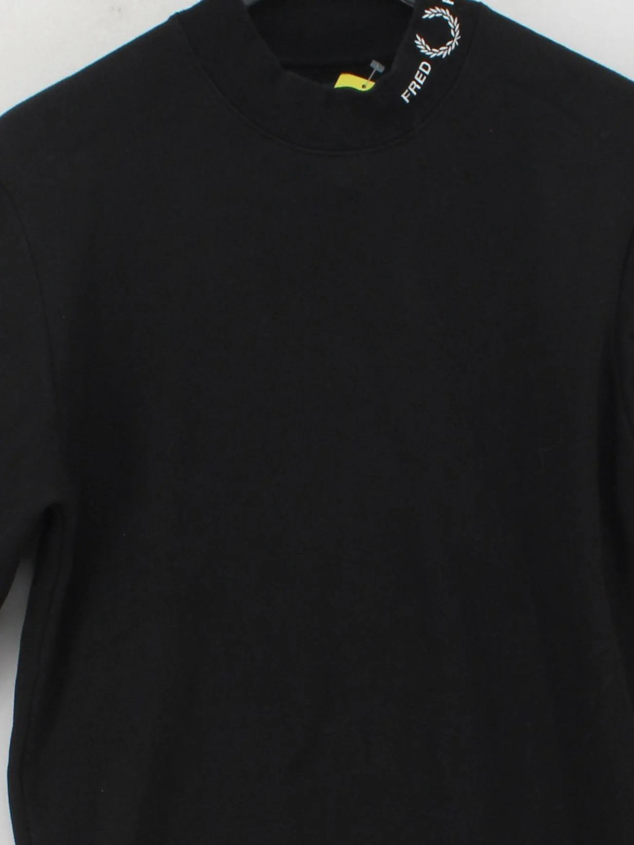 Fred Perry Men's Hoodie S Black Polyester with Cotton, Elastane Pullover - Image 3