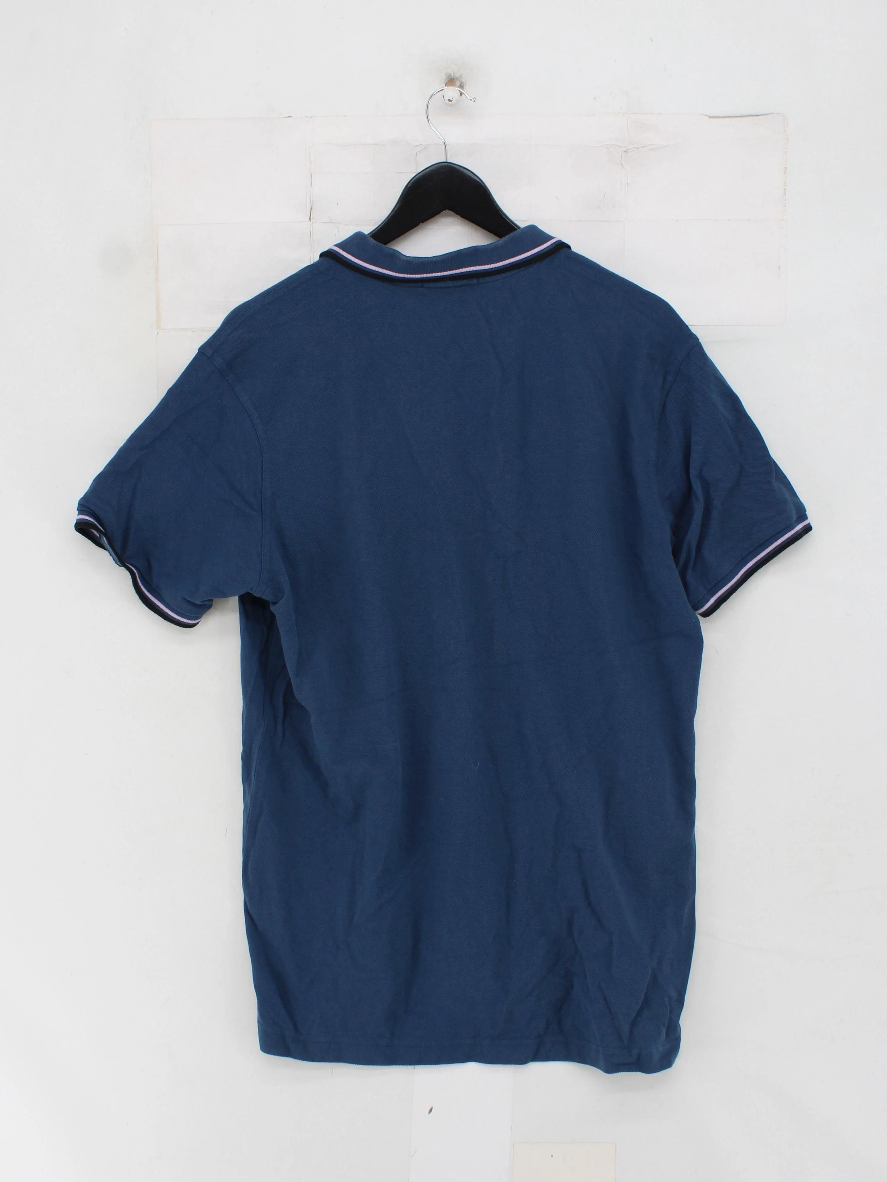 Fred Perry Men's Polo L Blue 100% Cotton Basic - Image 2
